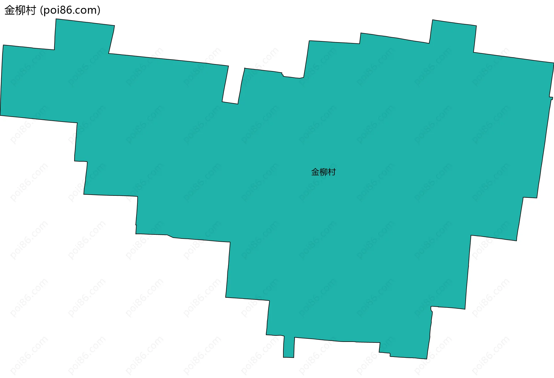 金柳村边界地图
