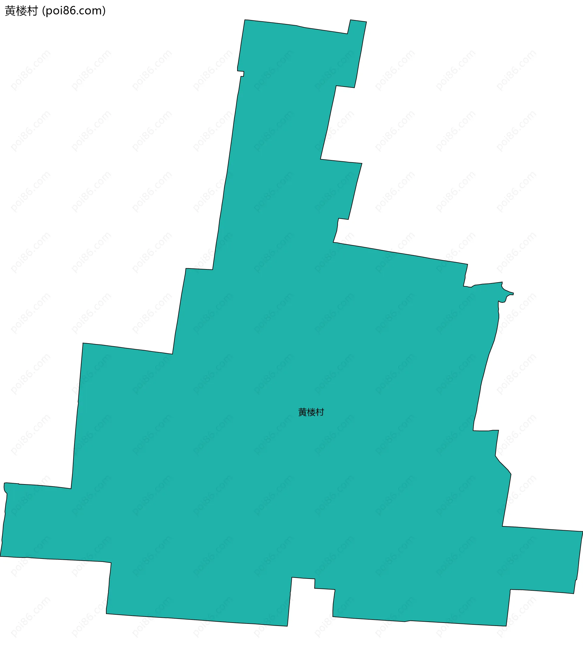 黄楼村边界地图