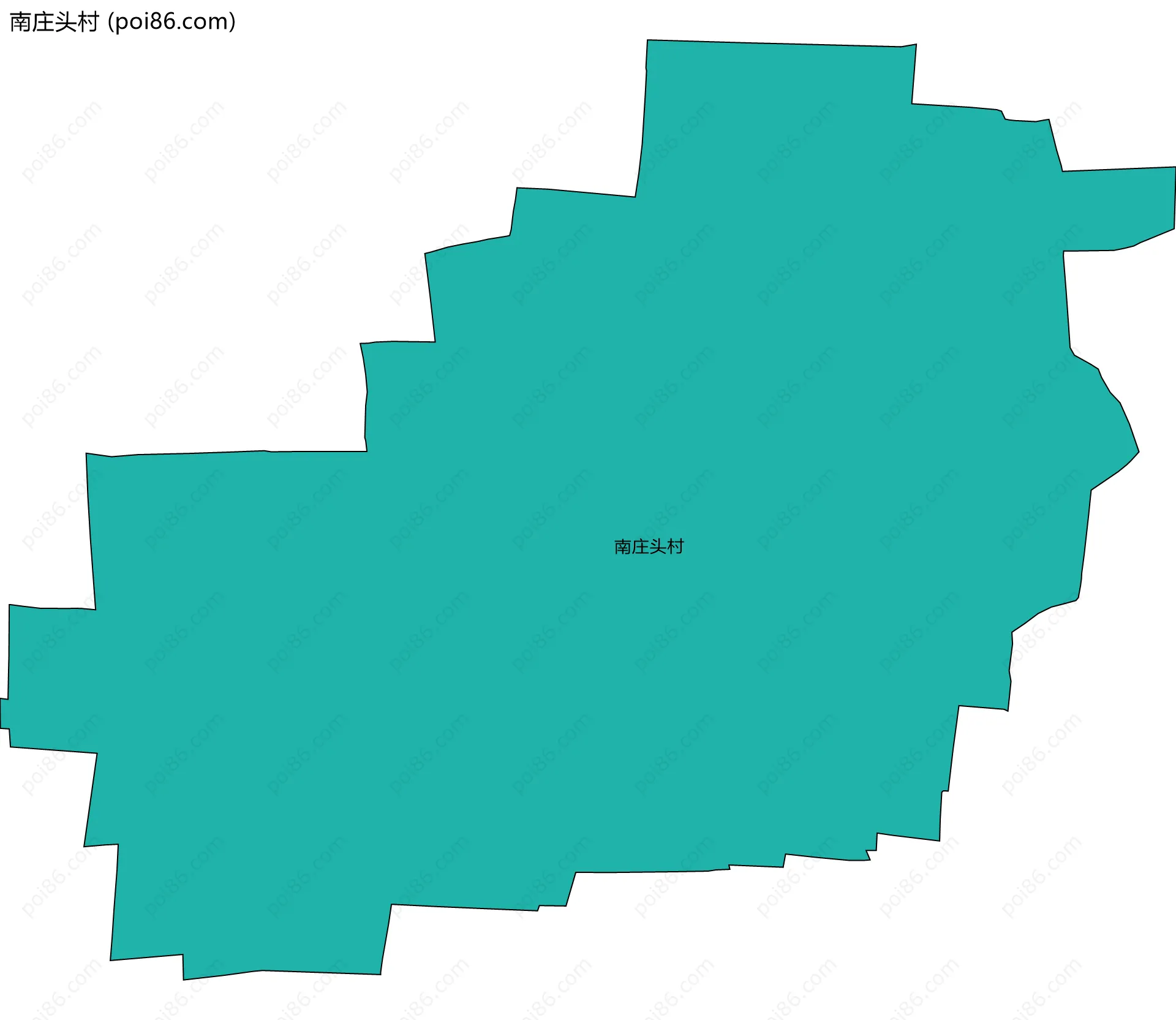 南庄头村边界地图