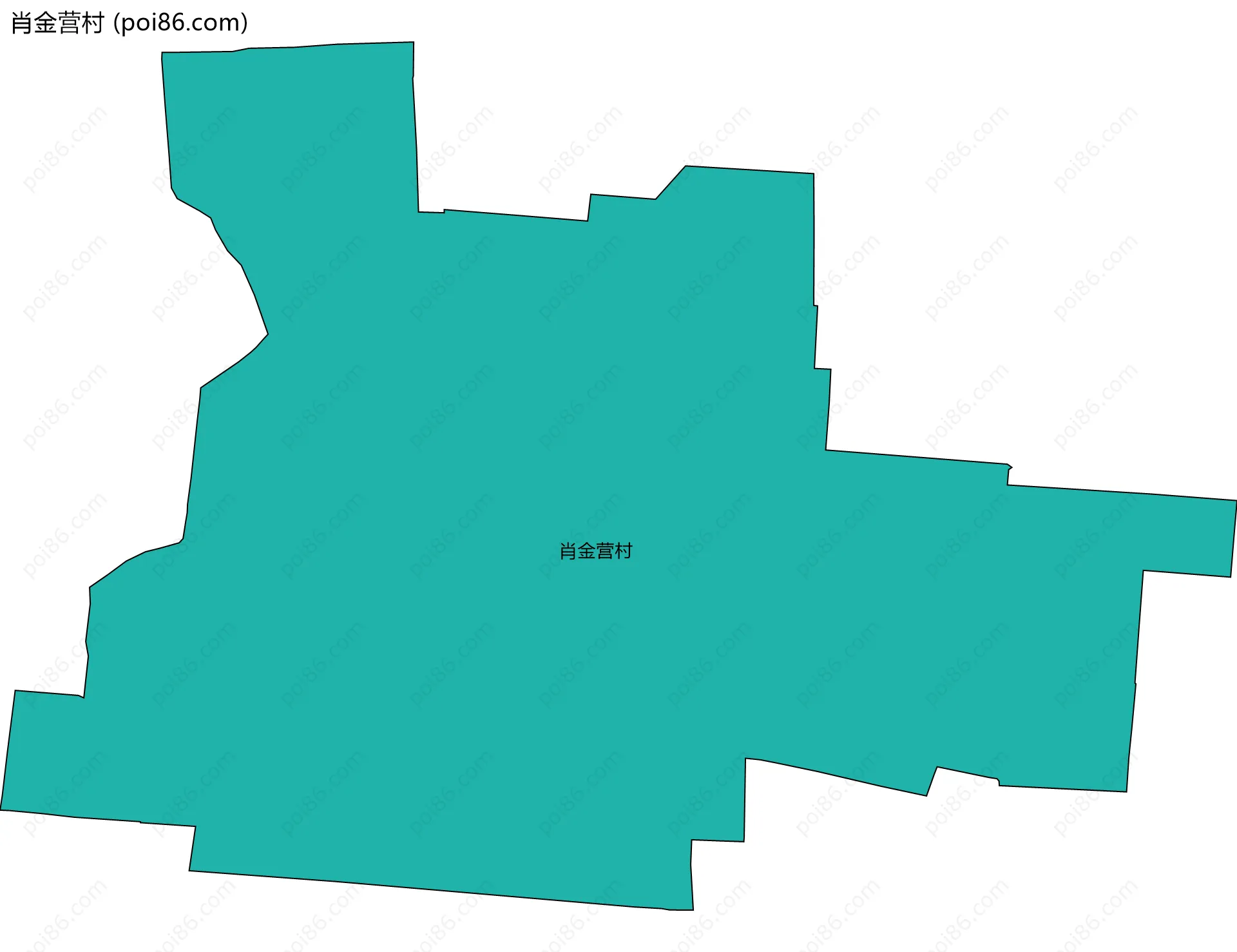 肖金营村边界地图