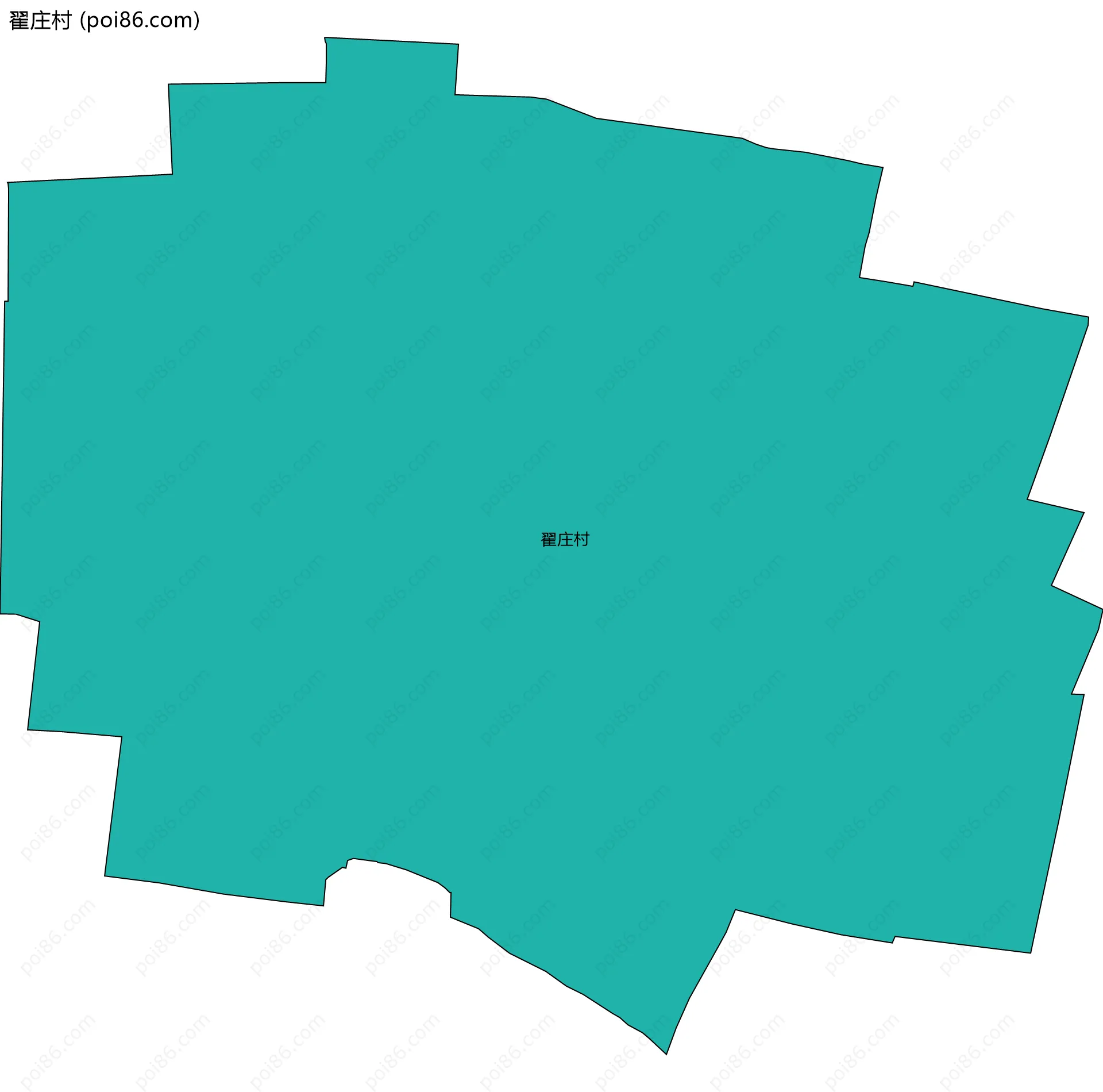 翟庄村边界地图