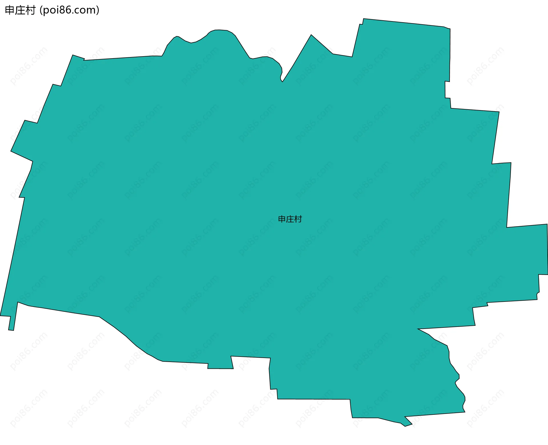 申庄村边界地图