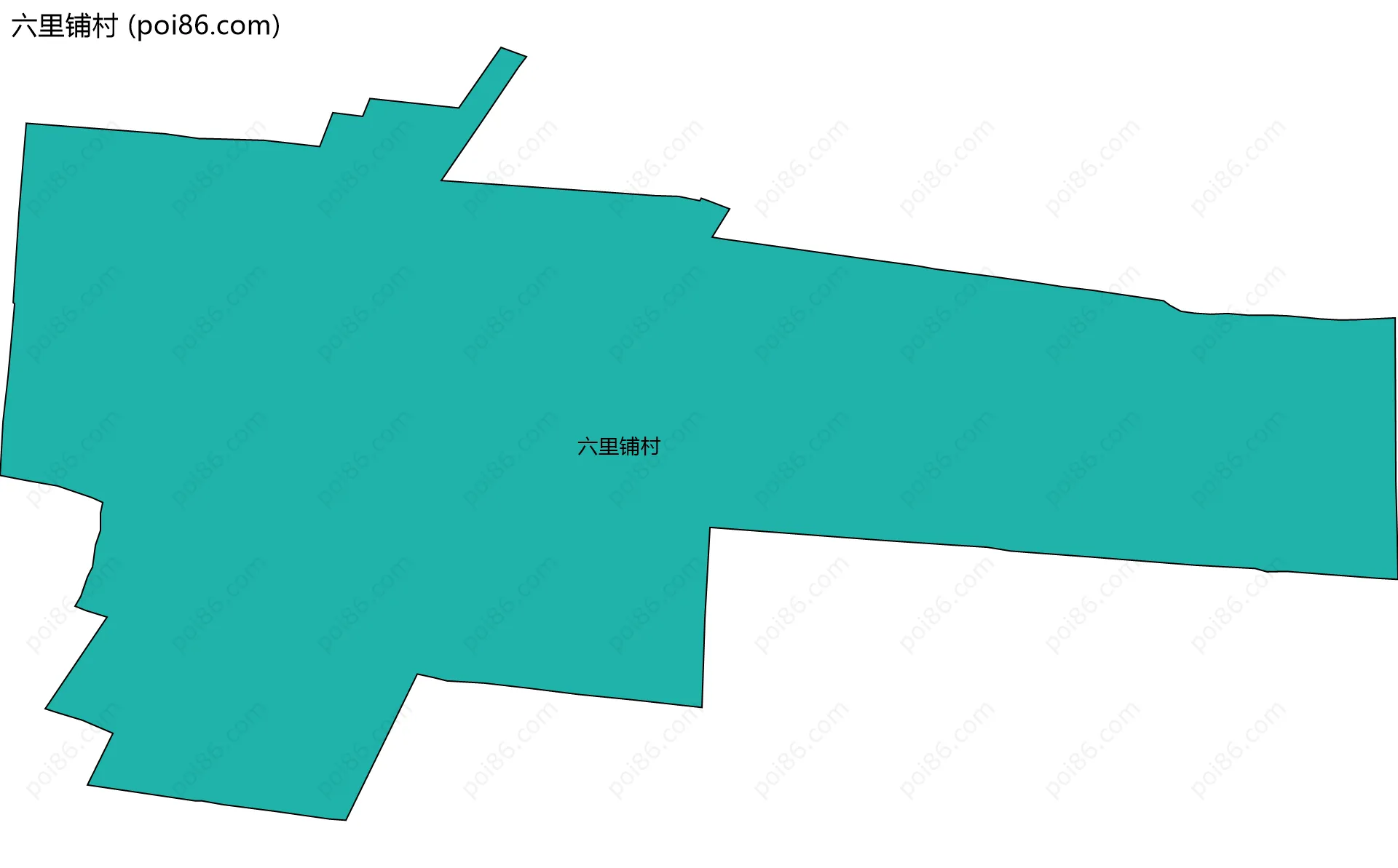 六里铺村边界地图