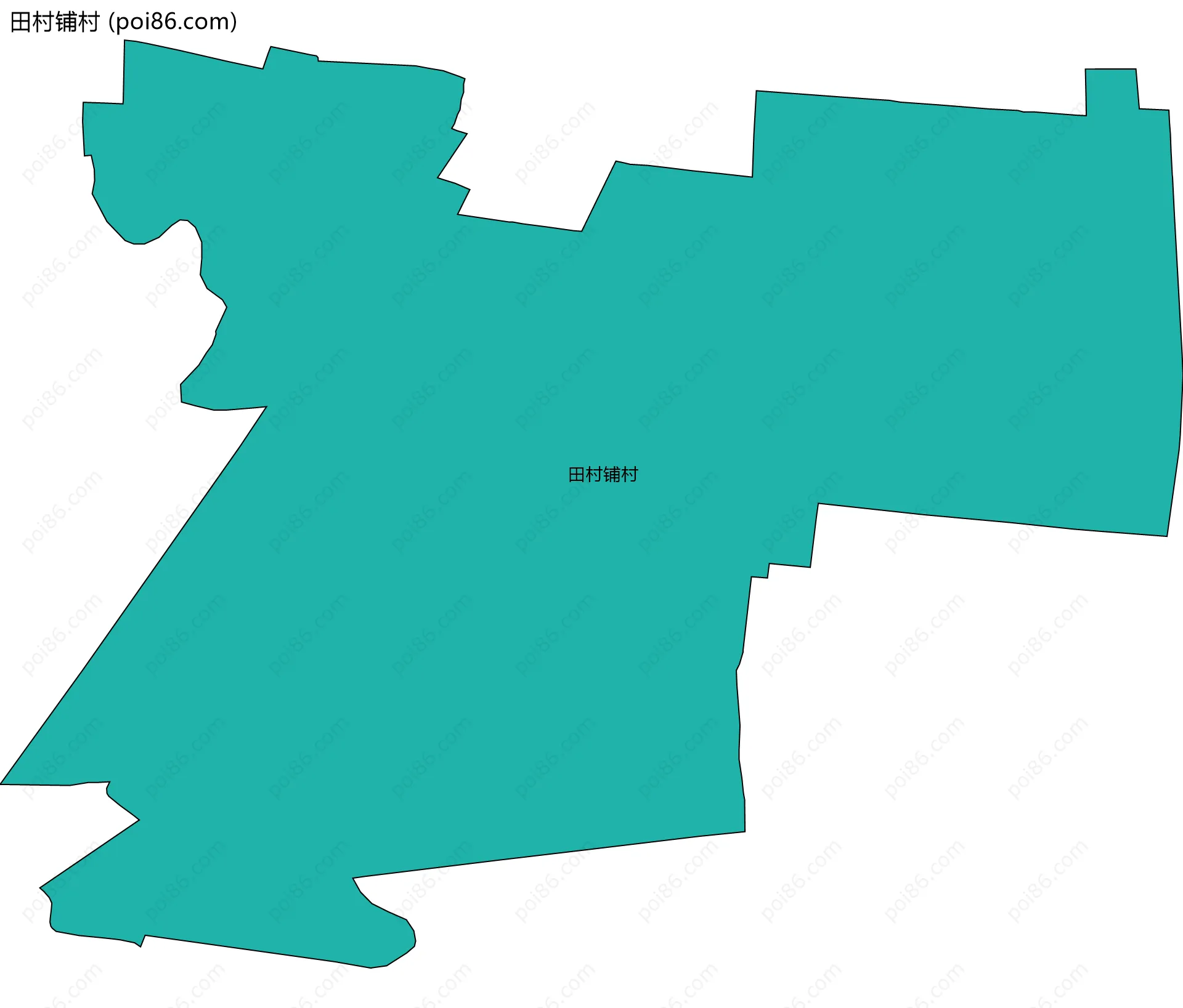 田村铺村边界地图