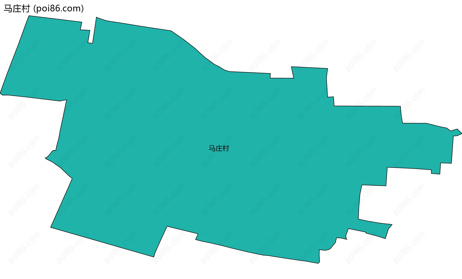马庄村边界地图