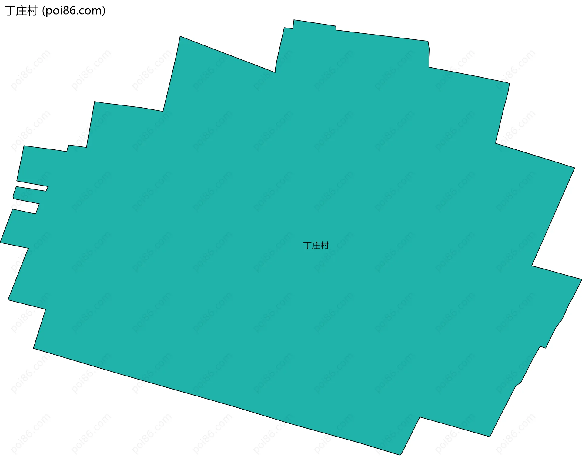 丁庄村边界地图