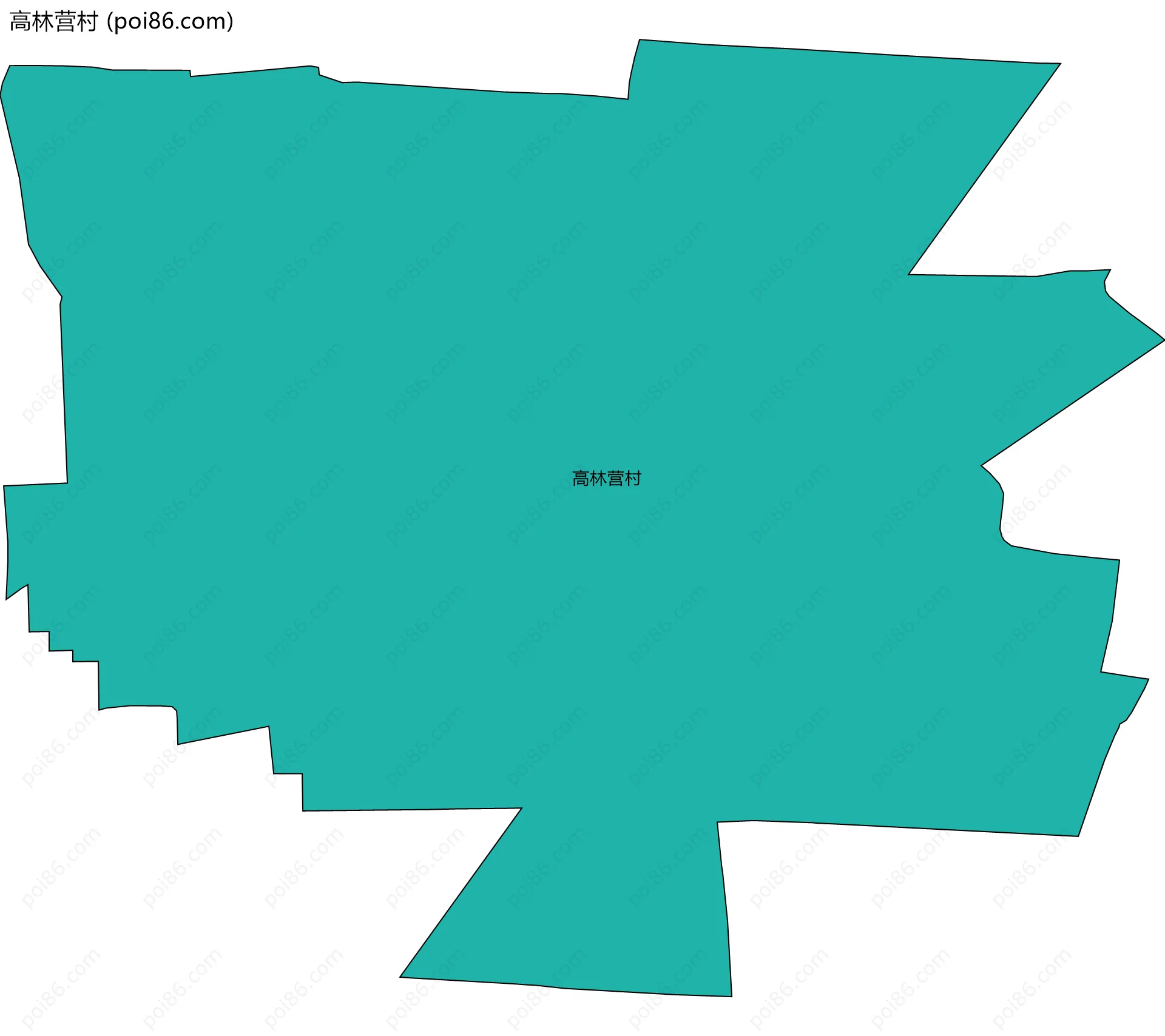 高林营村边界地图