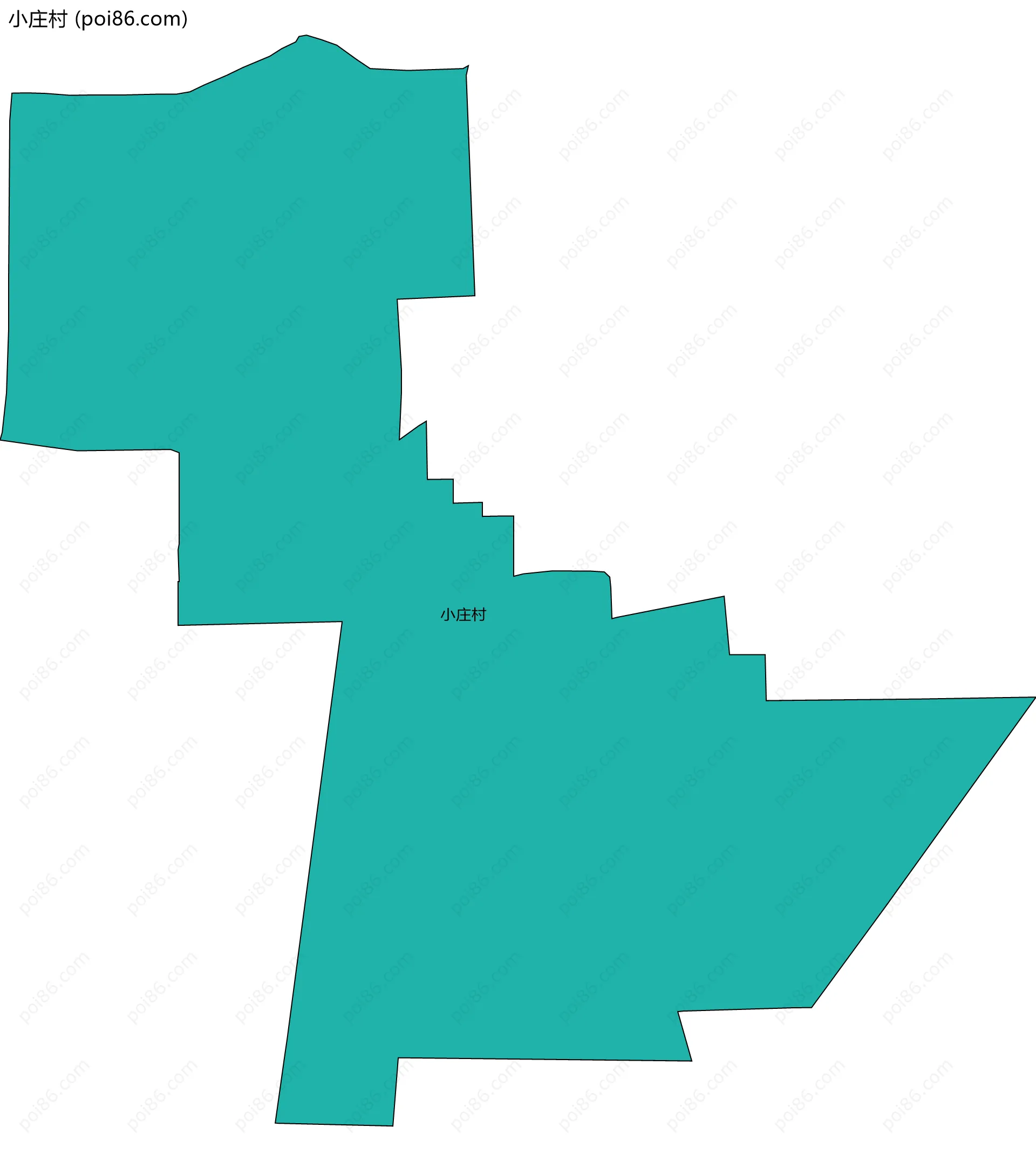 小庄村边界地图