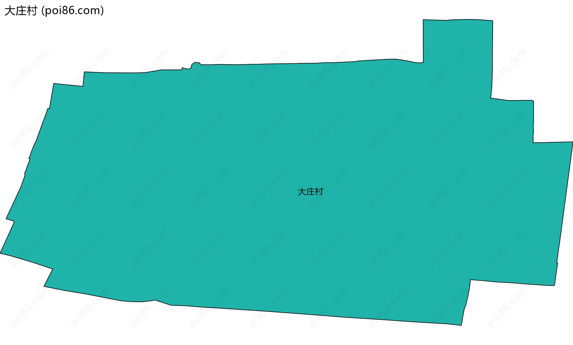 大庄村边界地图