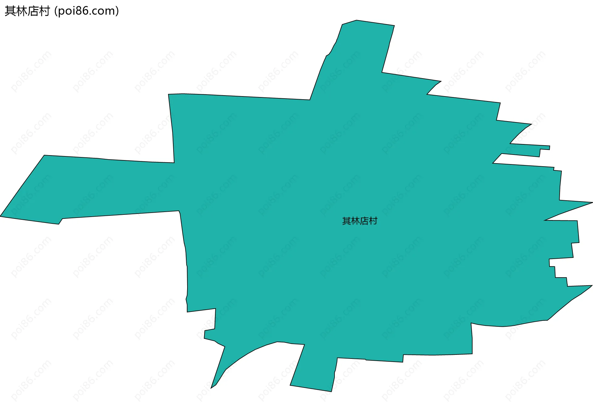 其林店村边界地图