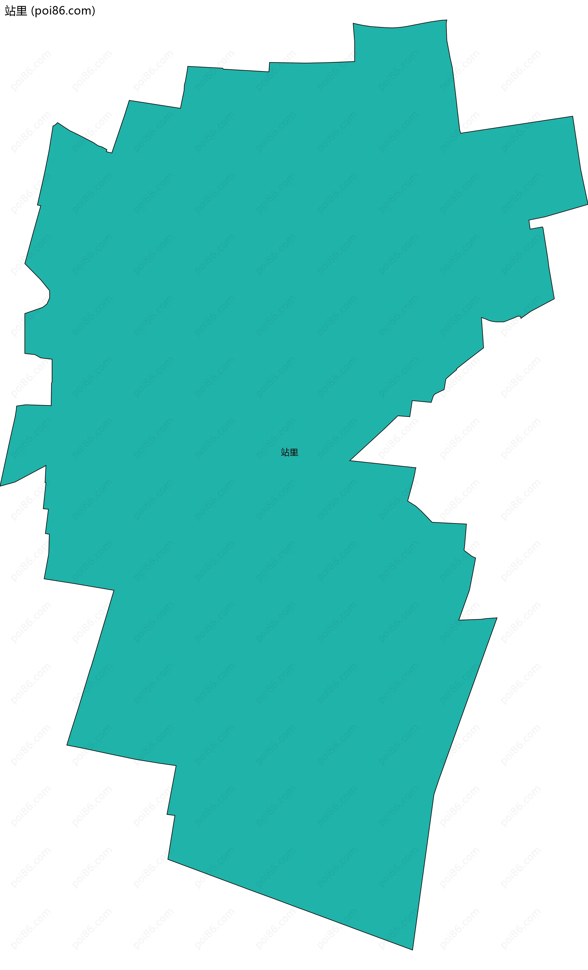 站里边界地图