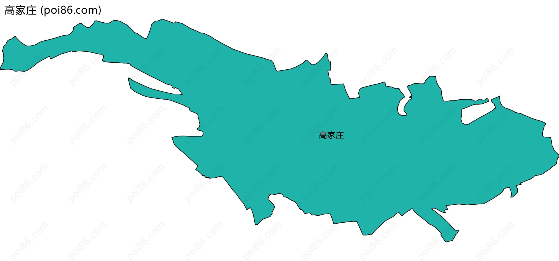 高家庄边界地图
