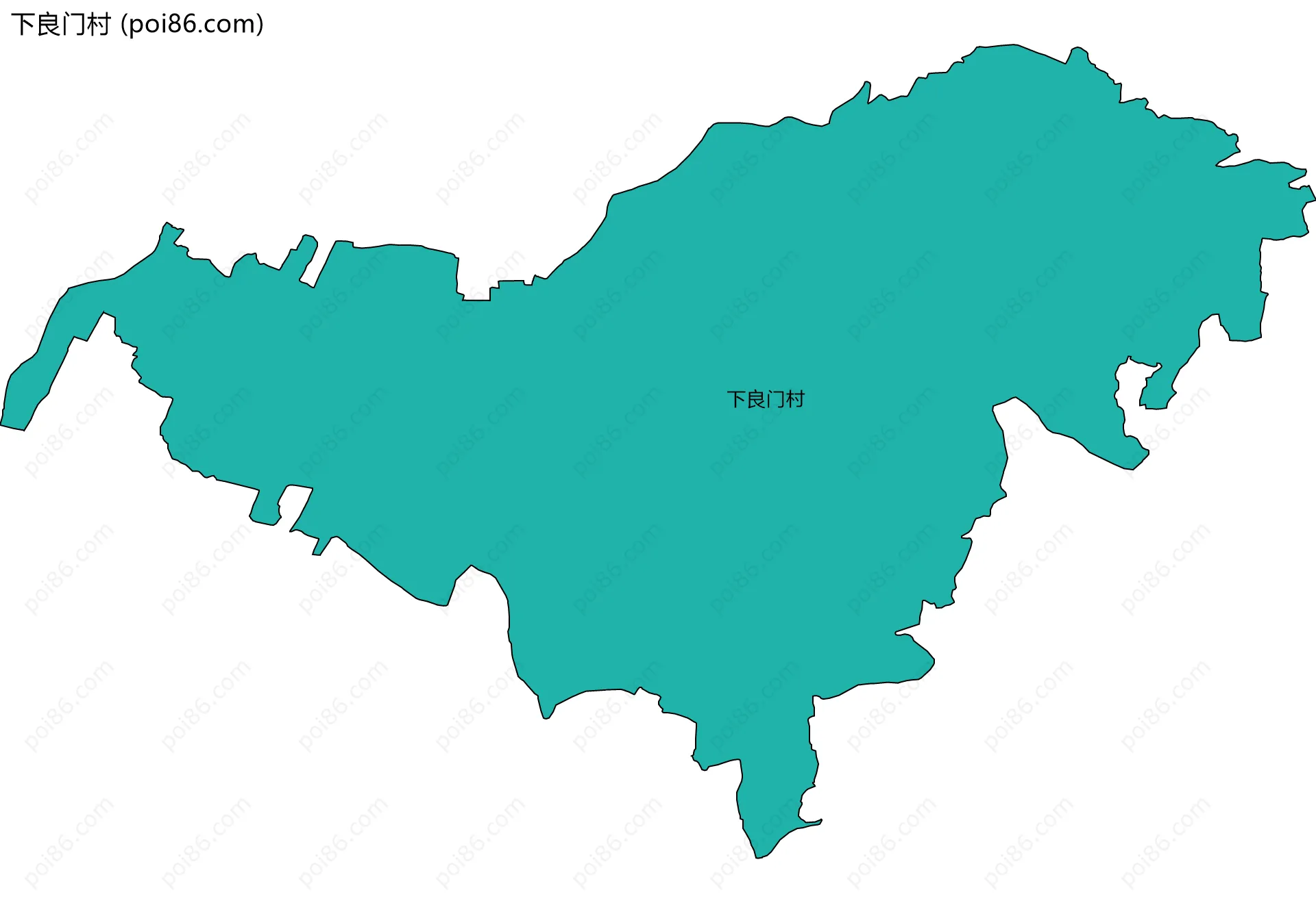 下良门村边界地图