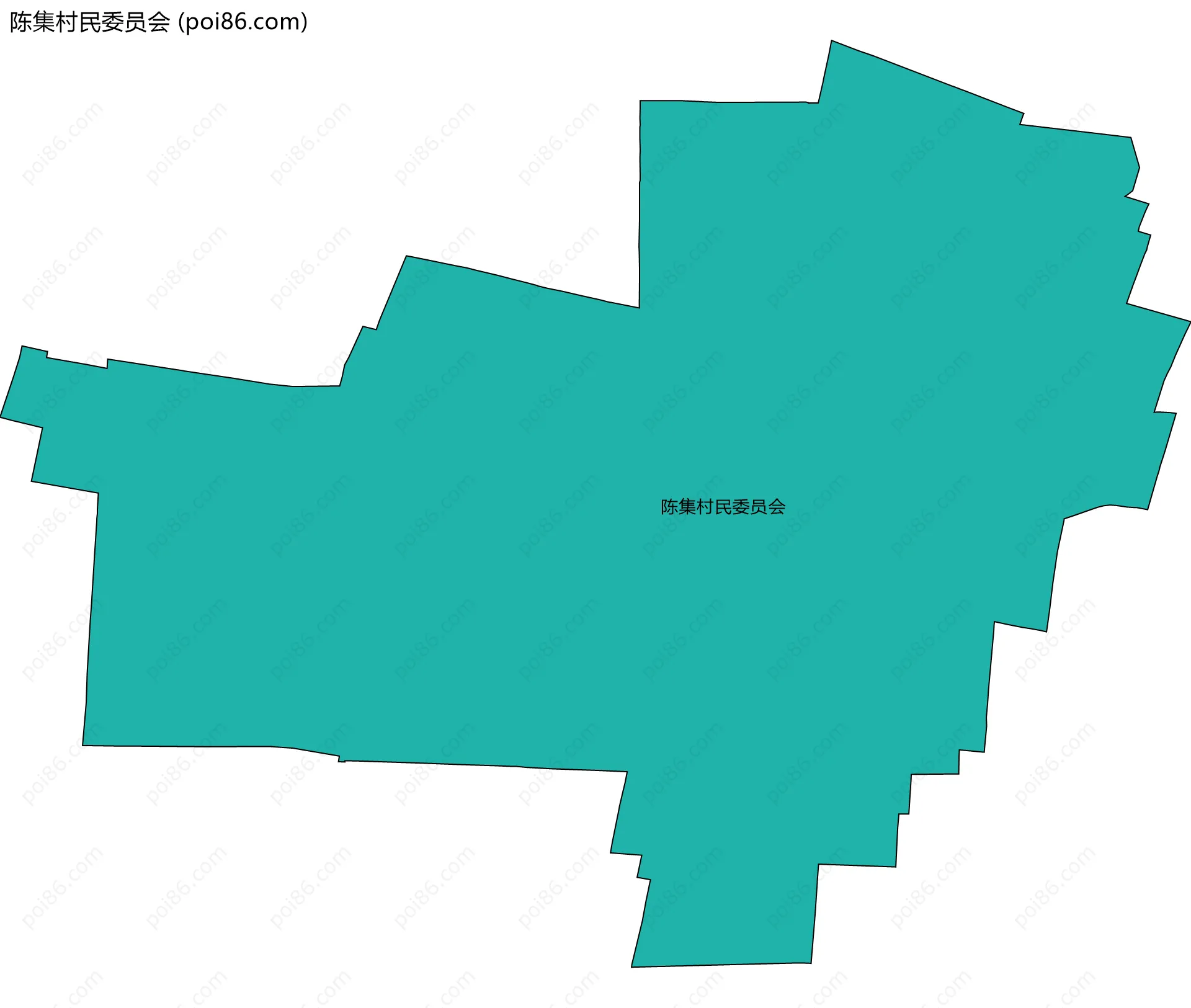 陈集村民委员会边界地图