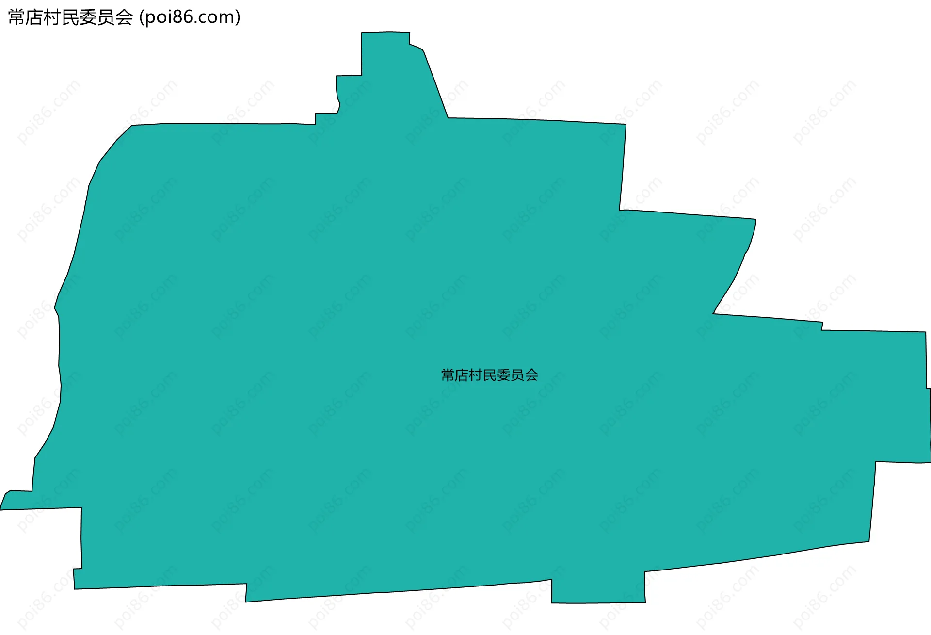 常店村民委员会边界地图