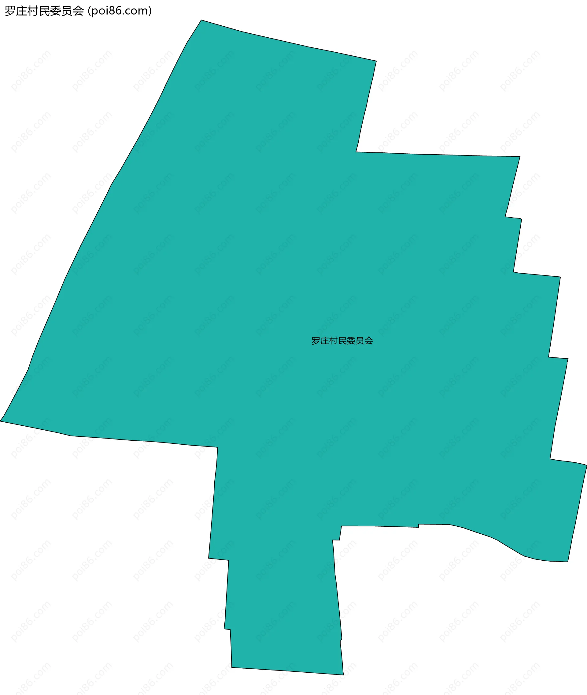 罗庄村民委员会边界地图