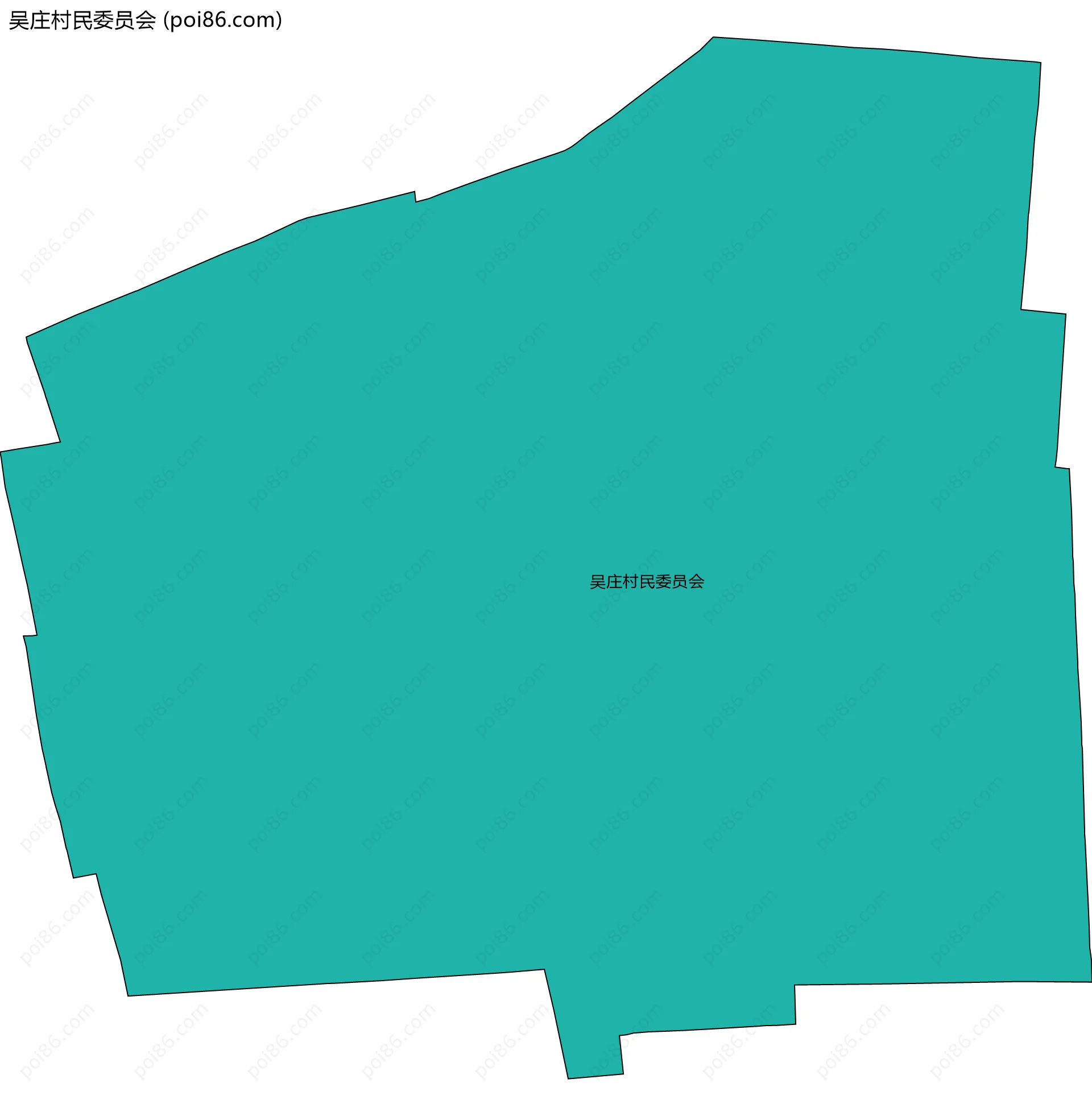 吴庄村民委员会边界地图