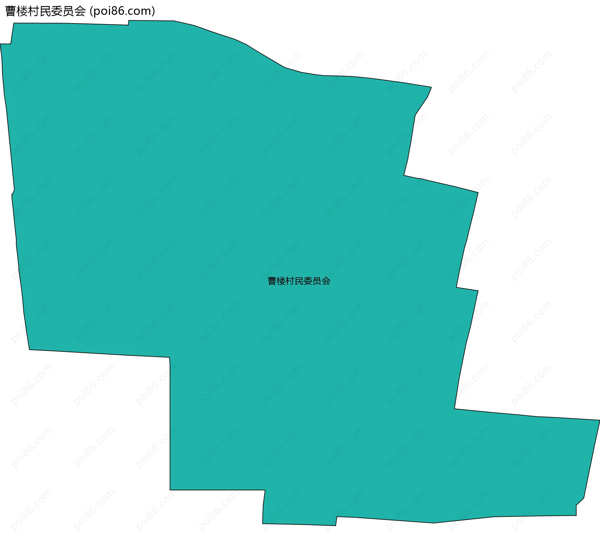 曹楼村民委员会边界地图