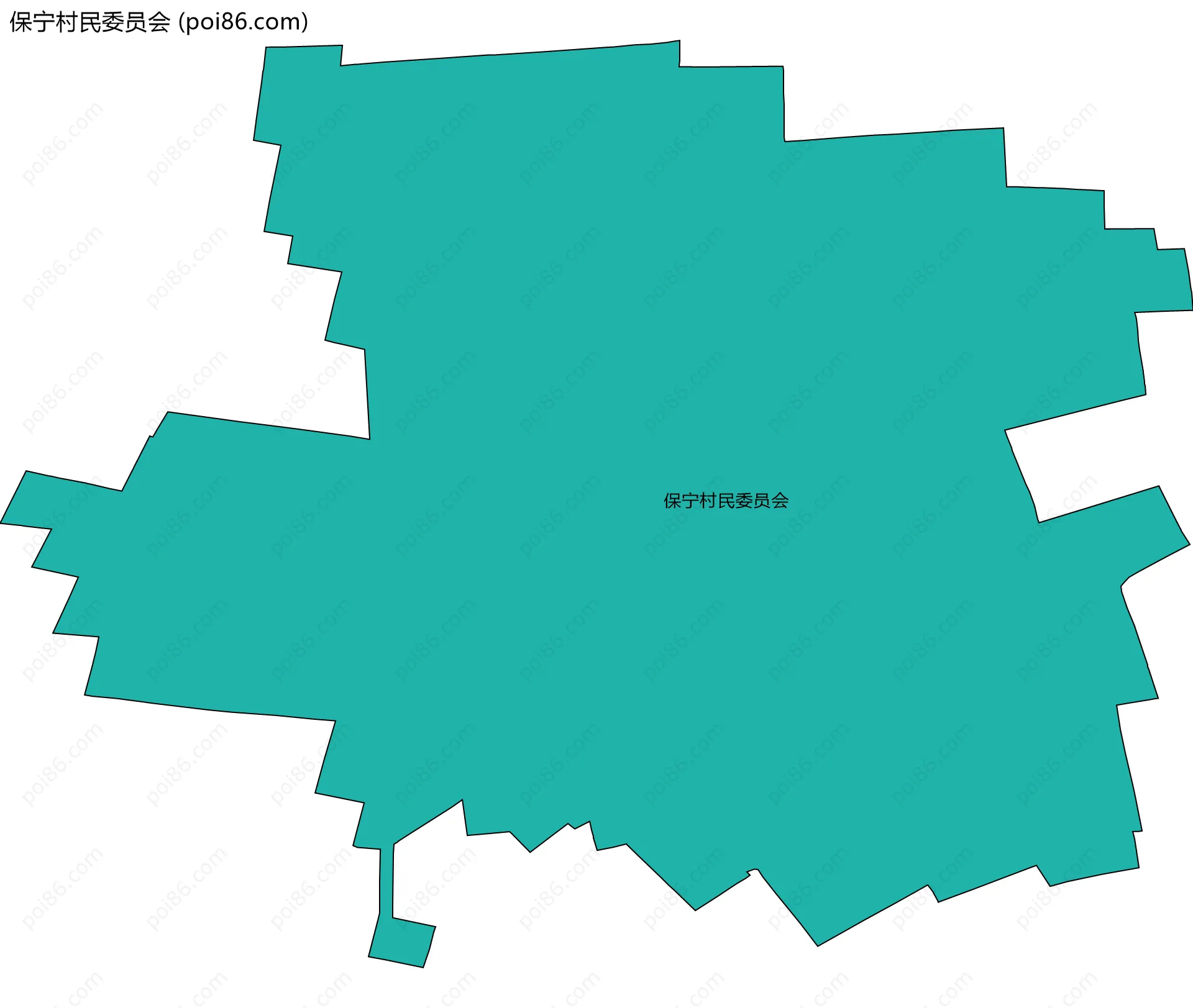 保宁村民委员会边界地图