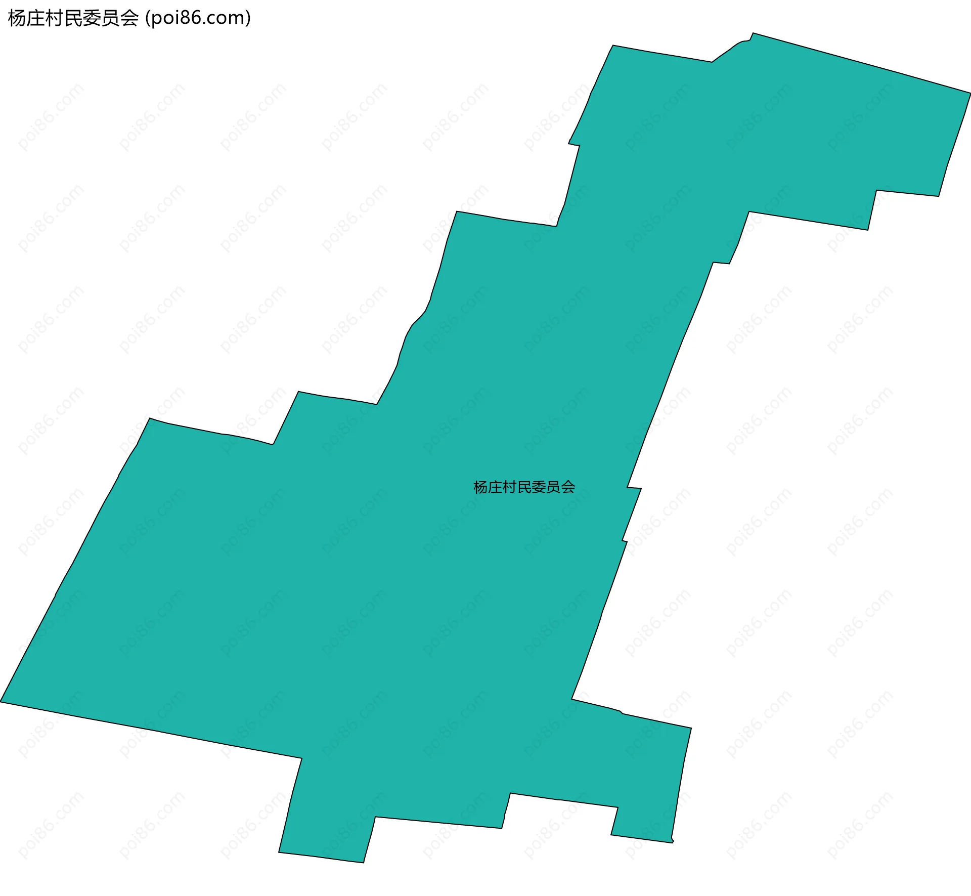 杨庄村民委员会边界地图