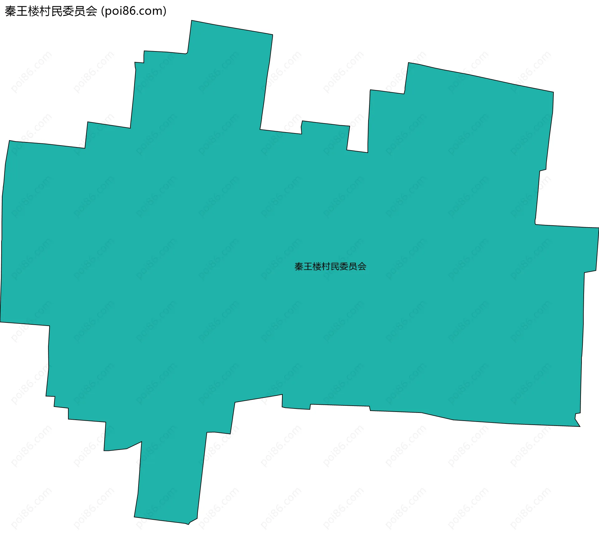 秦王楼村民委员会边界地图