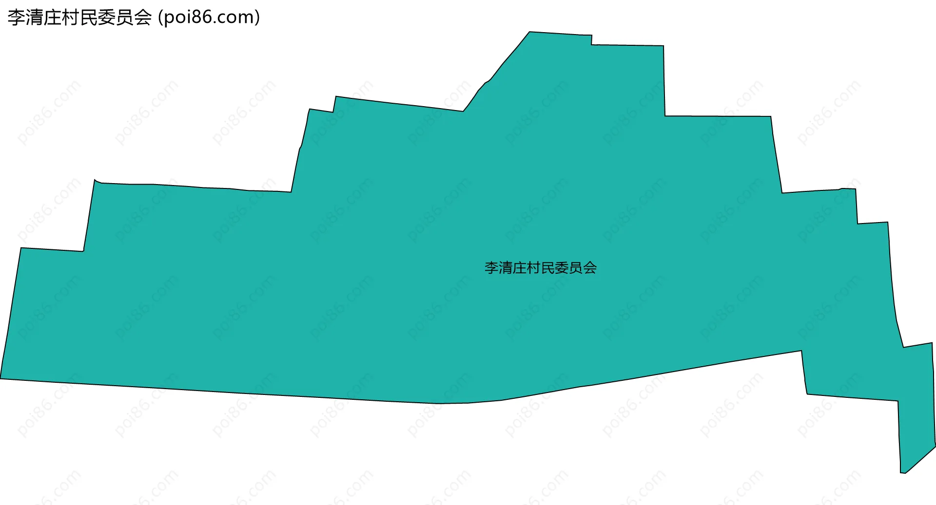 李清庄村民委员会边界地图