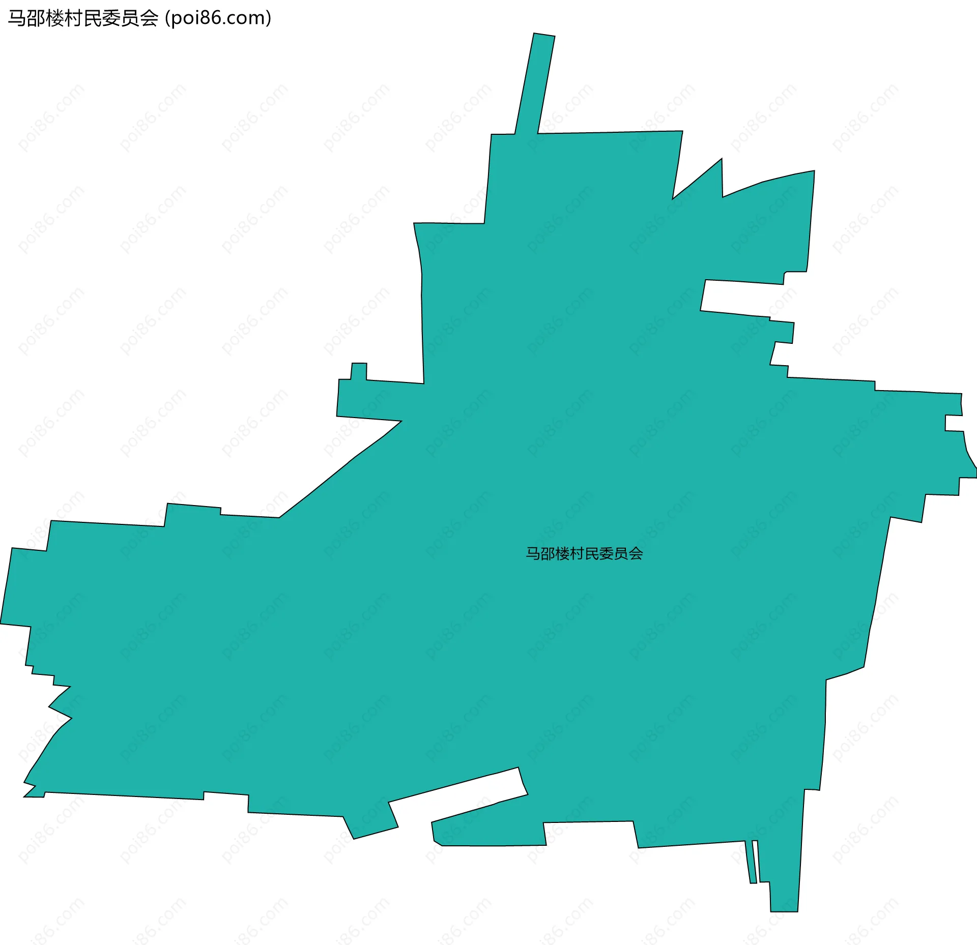 马邵楼村民委员会边界地图