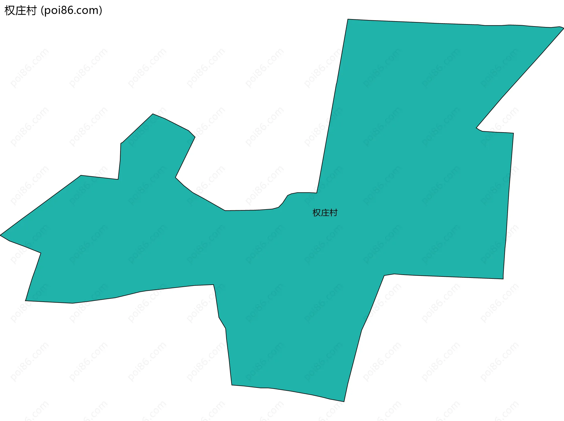 权庄村边界地图