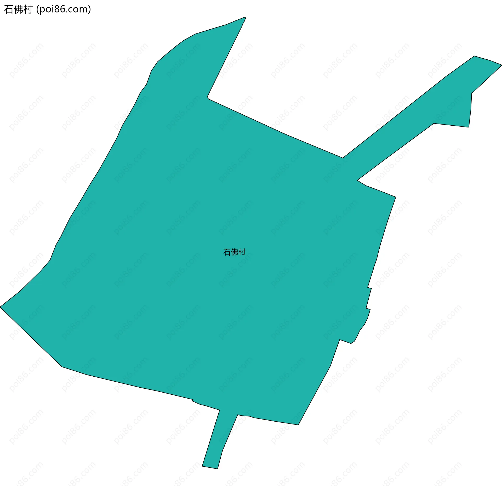 石佛村边界地图