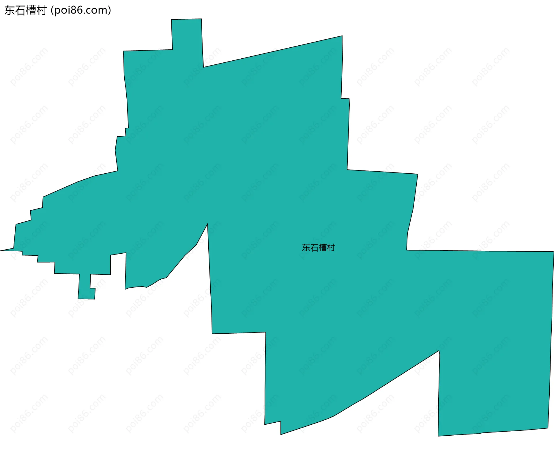 东石槽村边界地图