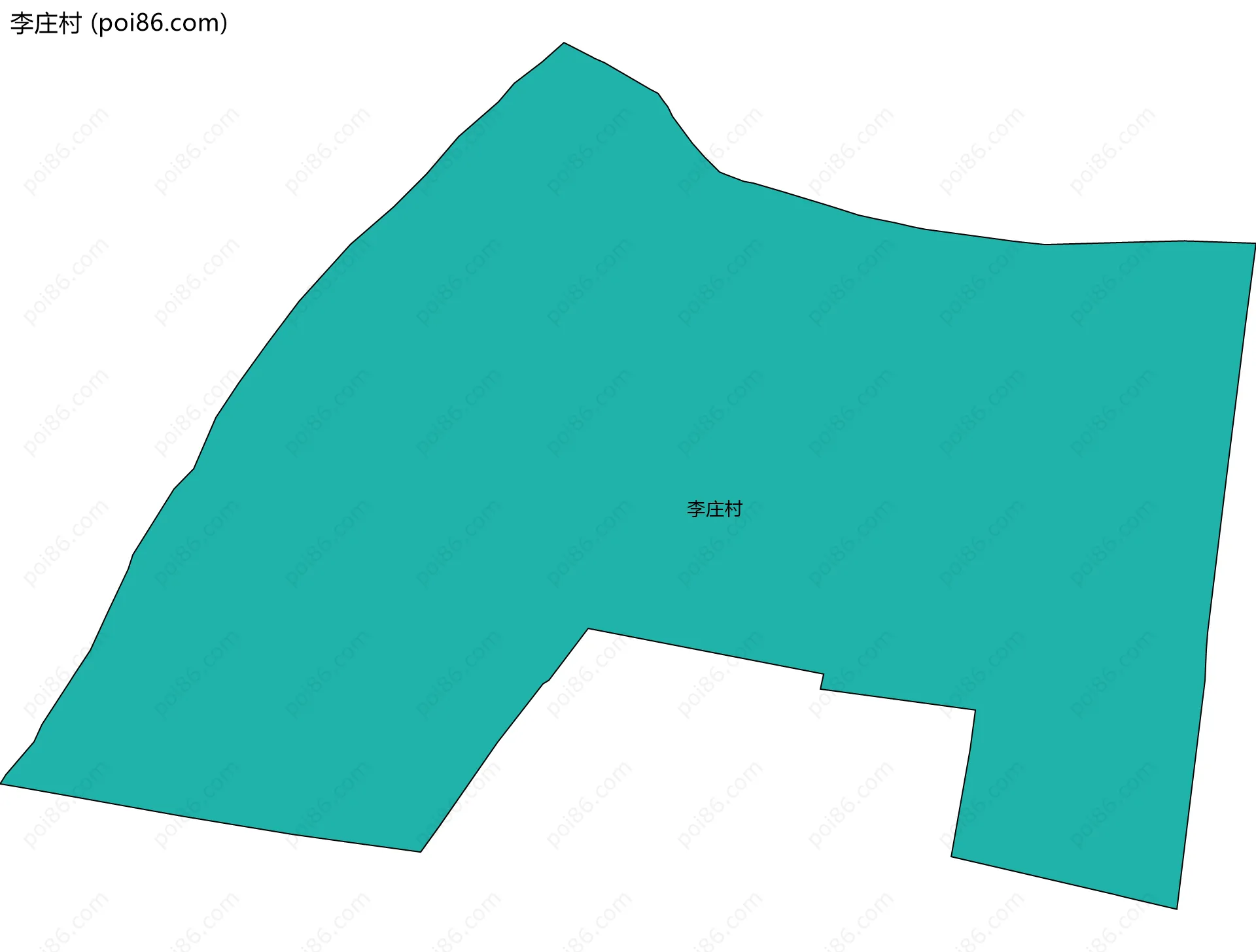 李庄村边界地图