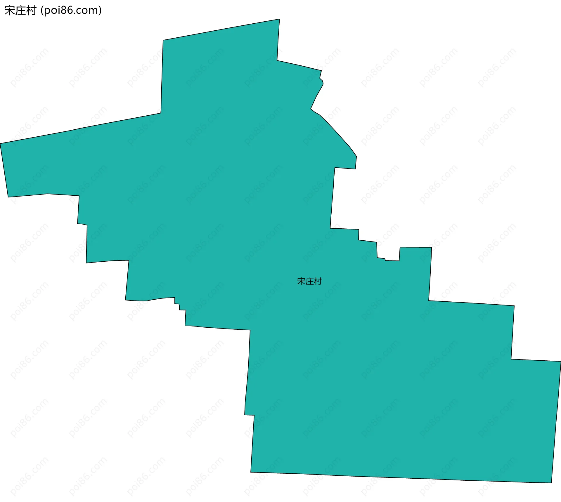 宋庄村边界地图