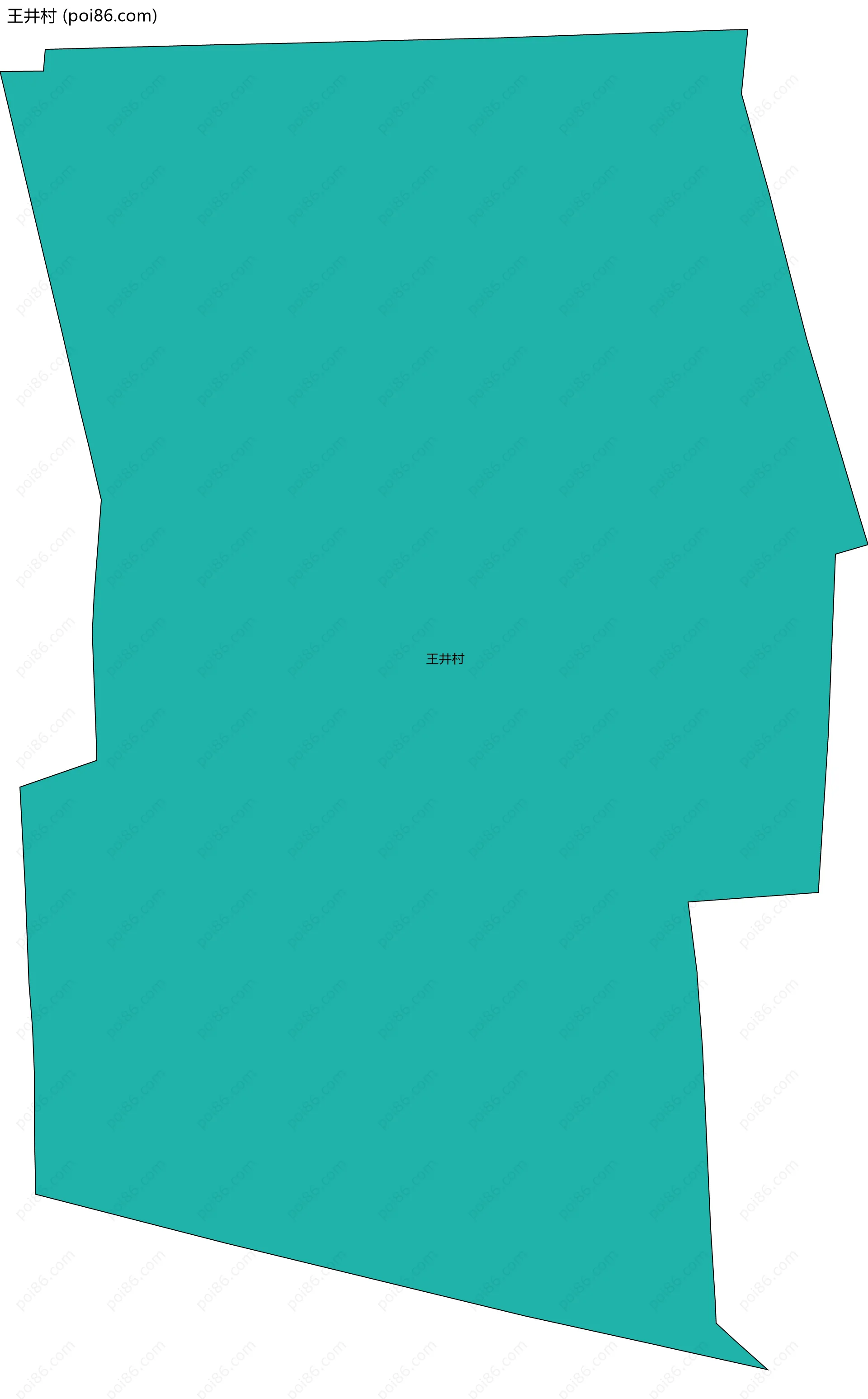 王井村边界地图