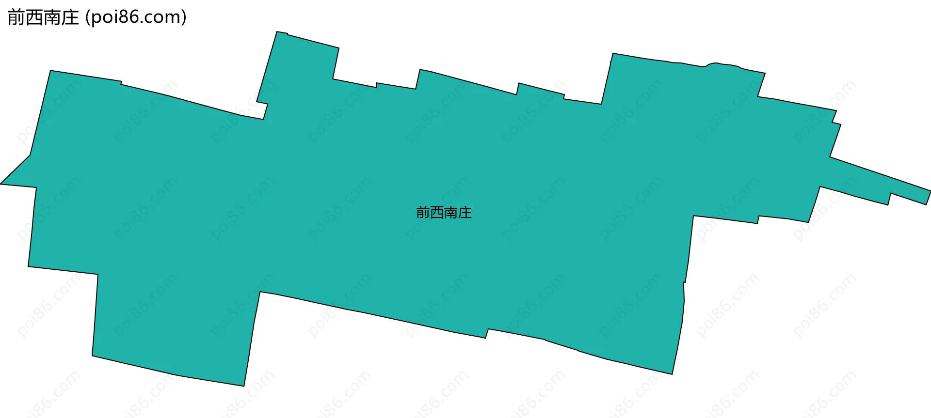 前西南庄边界地图