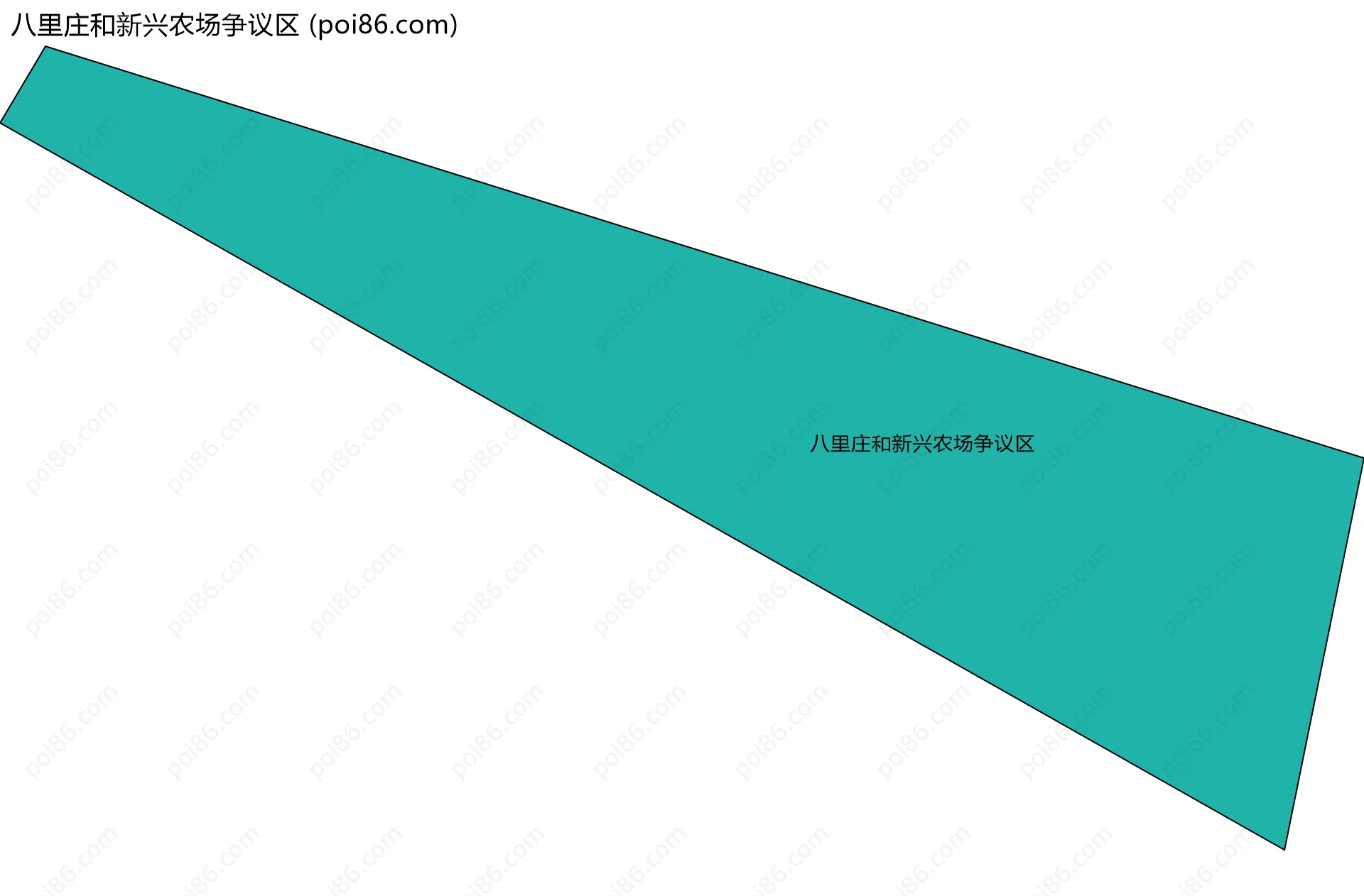 八里庄和新兴农场争议区边界地图