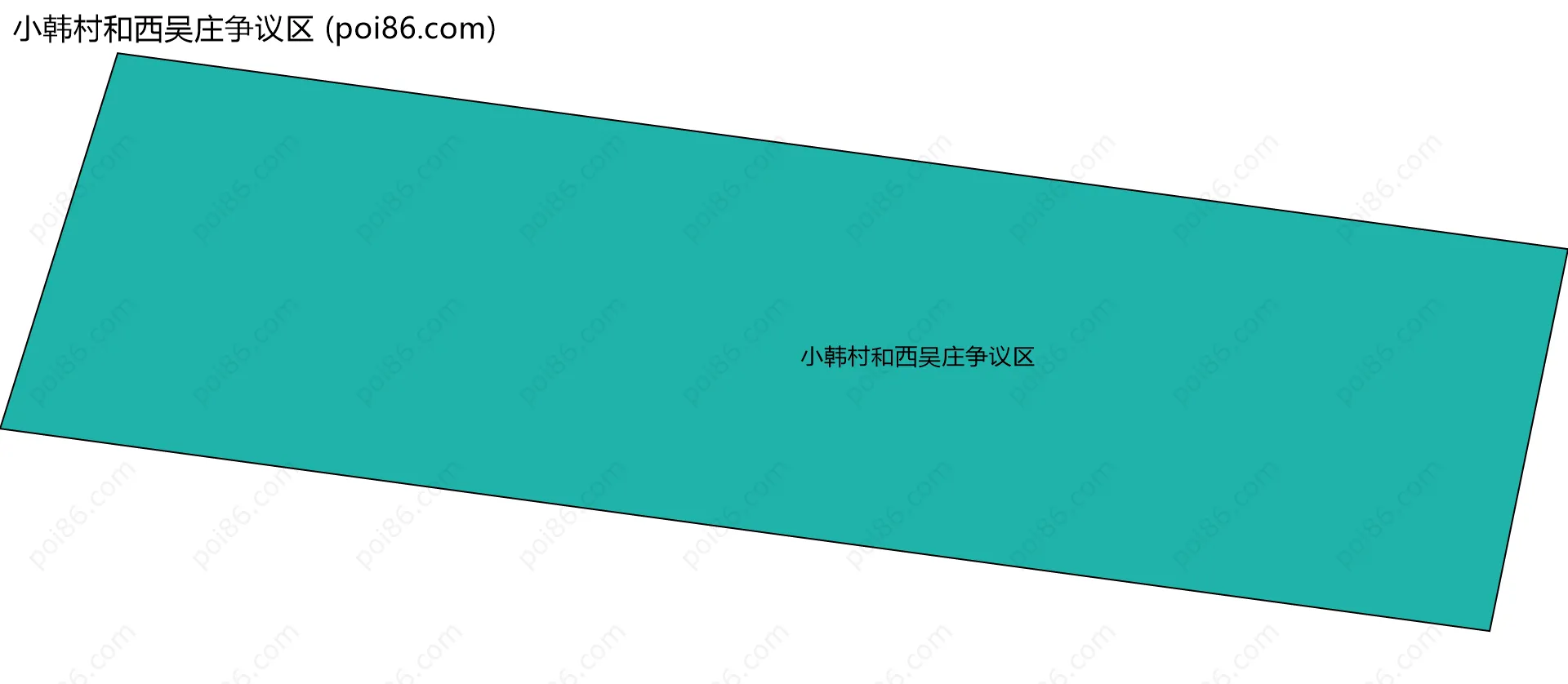 小韩村和西吴庄争议区边界地图