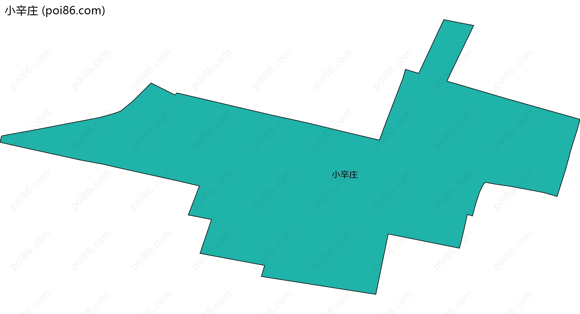 小辛庄边界地图