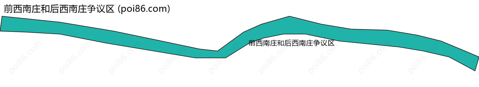 前西南庄和后西南庄争议区边界地图