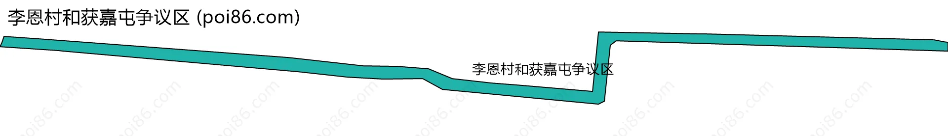李恩村和获嘉屯争议区边界地图