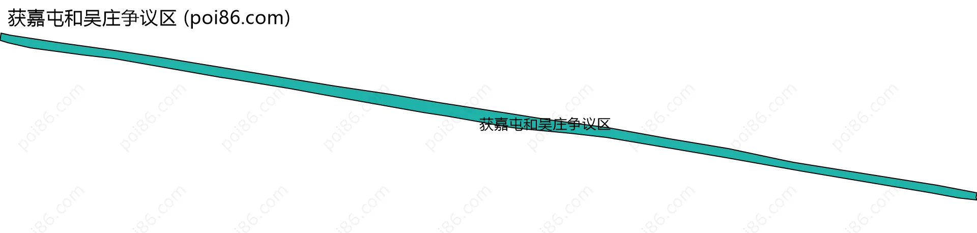 获嘉屯和吴庄争议区边界地图