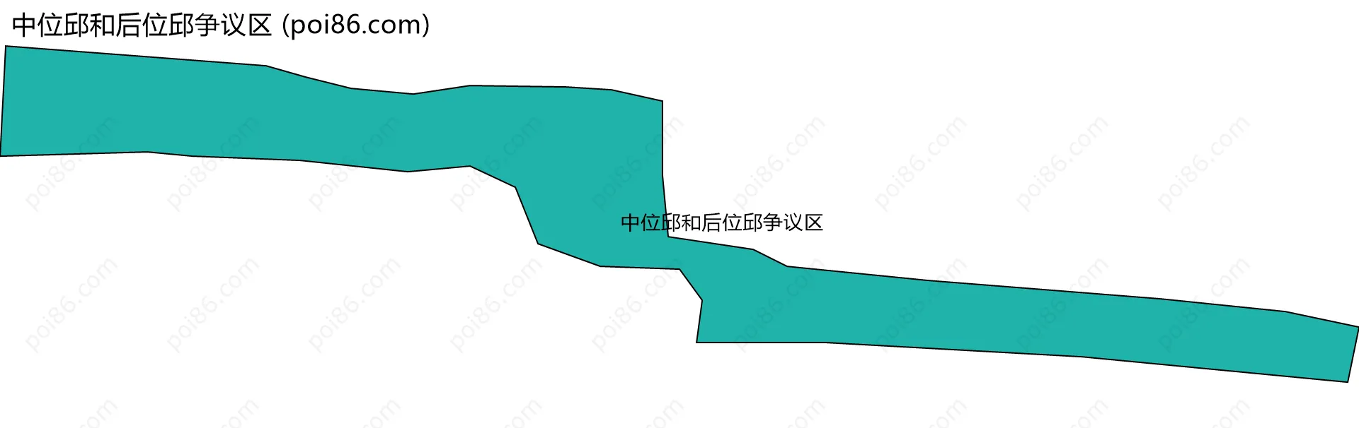 中位邱和后位邱争议区边界地图