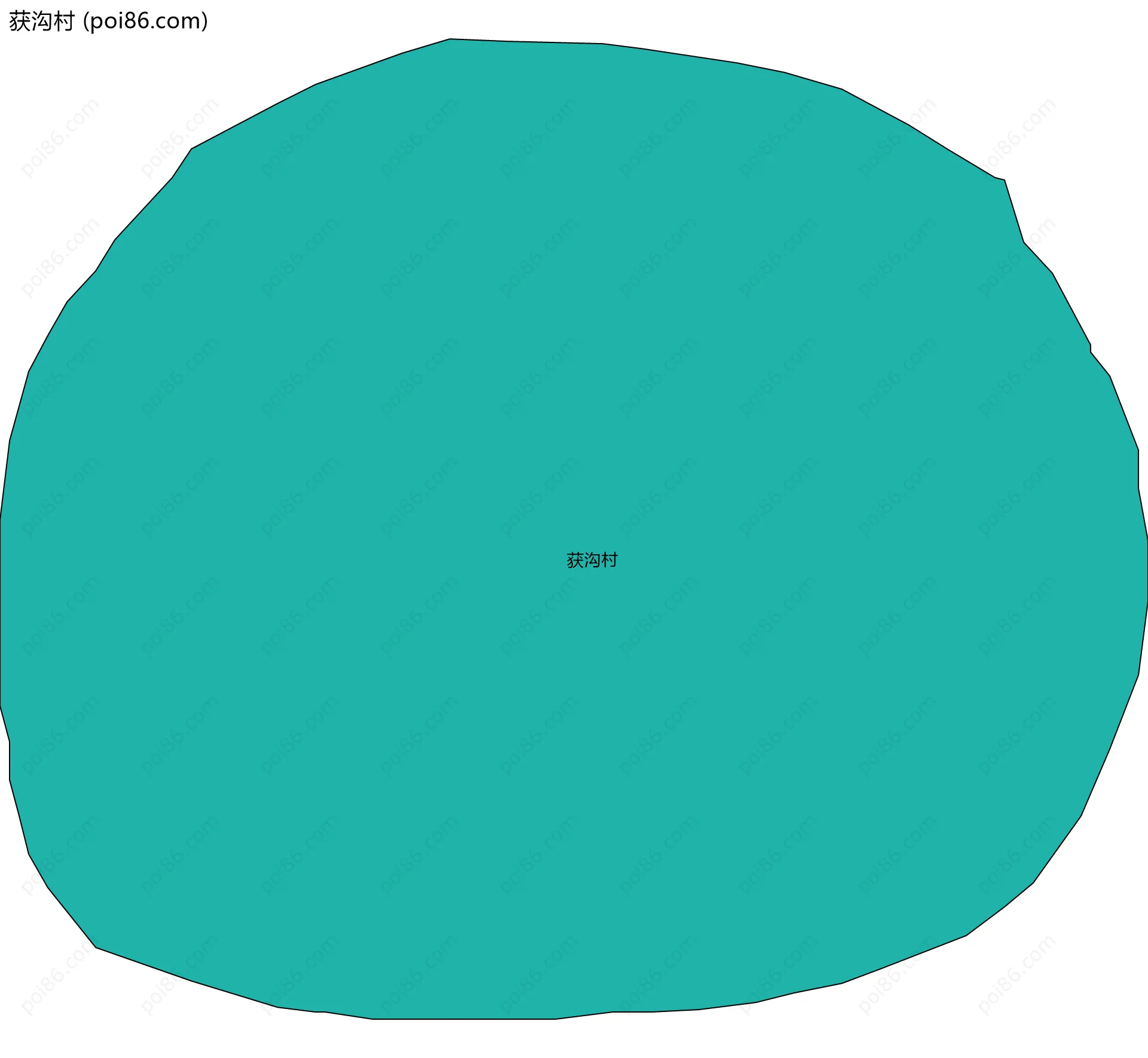 获沟村边界地图