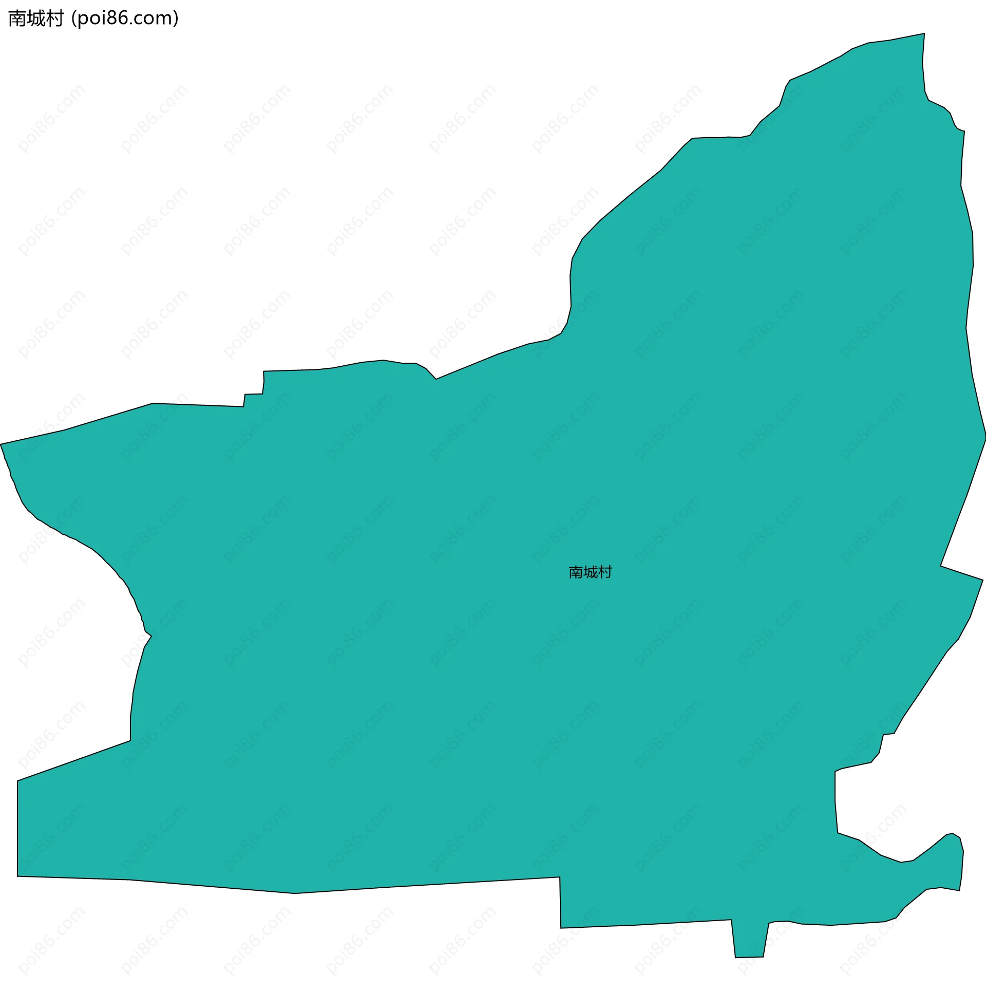 南城村边界地图