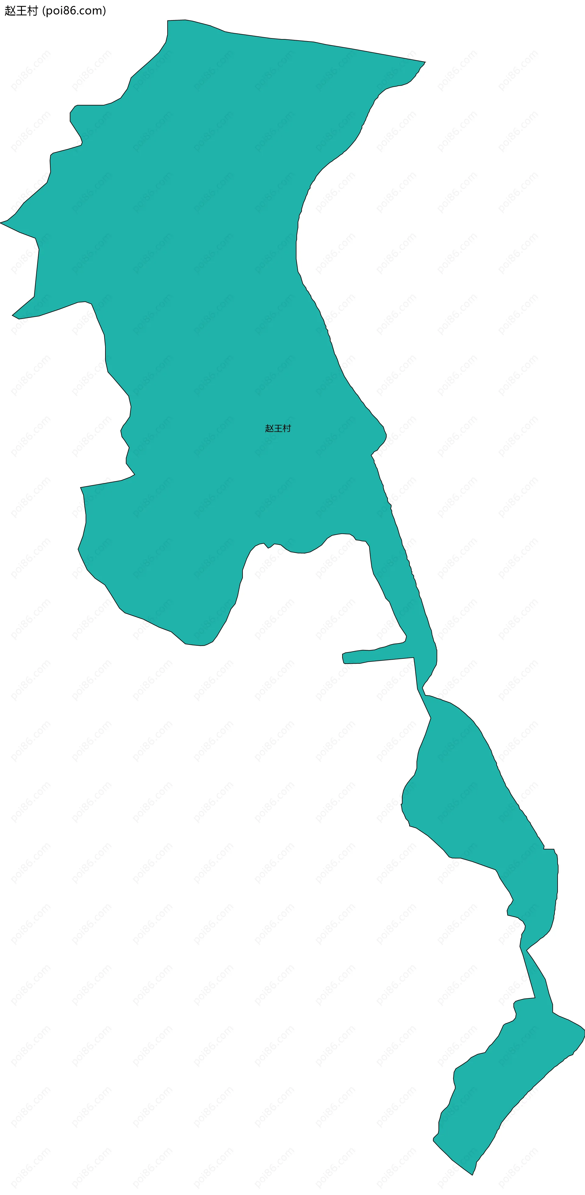 赵王村边界地图