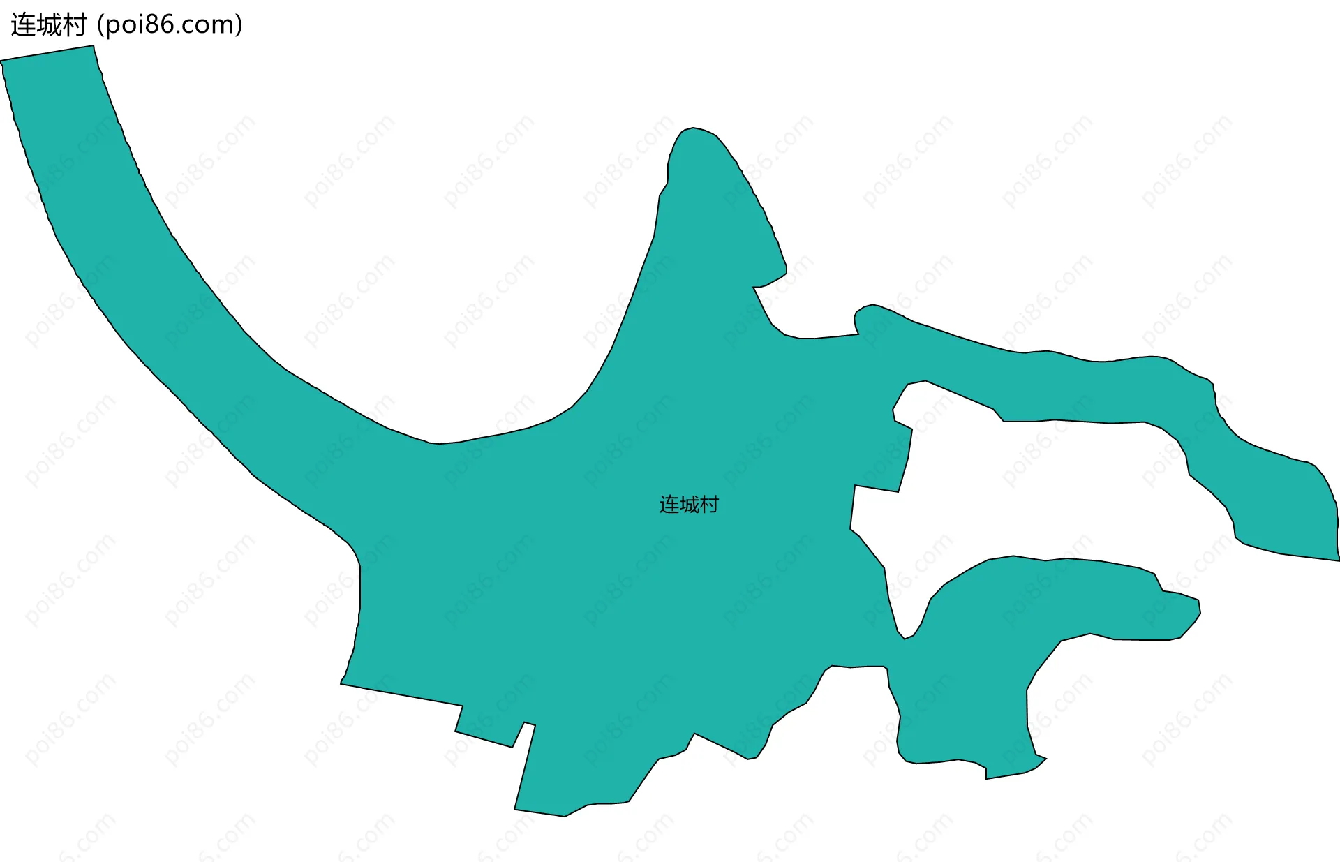 连城村边界地图