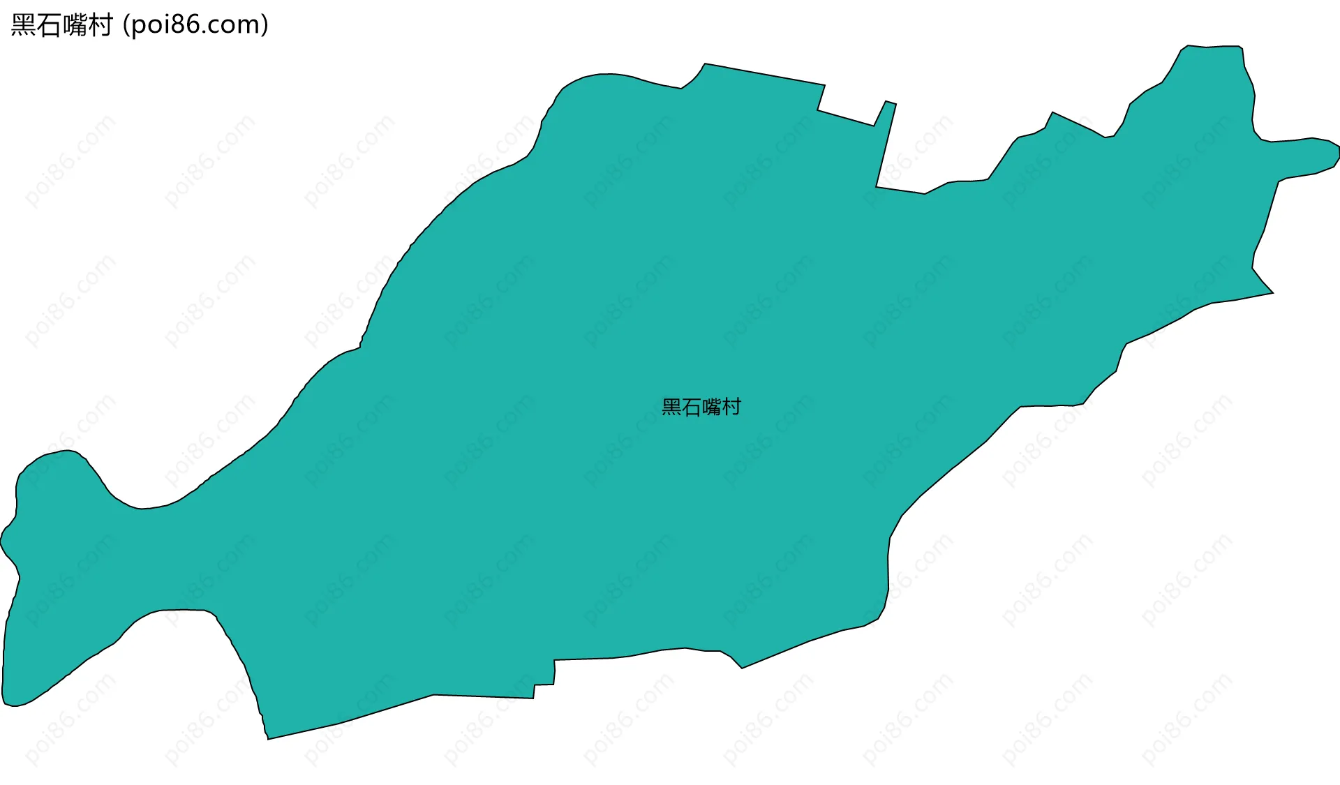 黑石嘴村边界地图