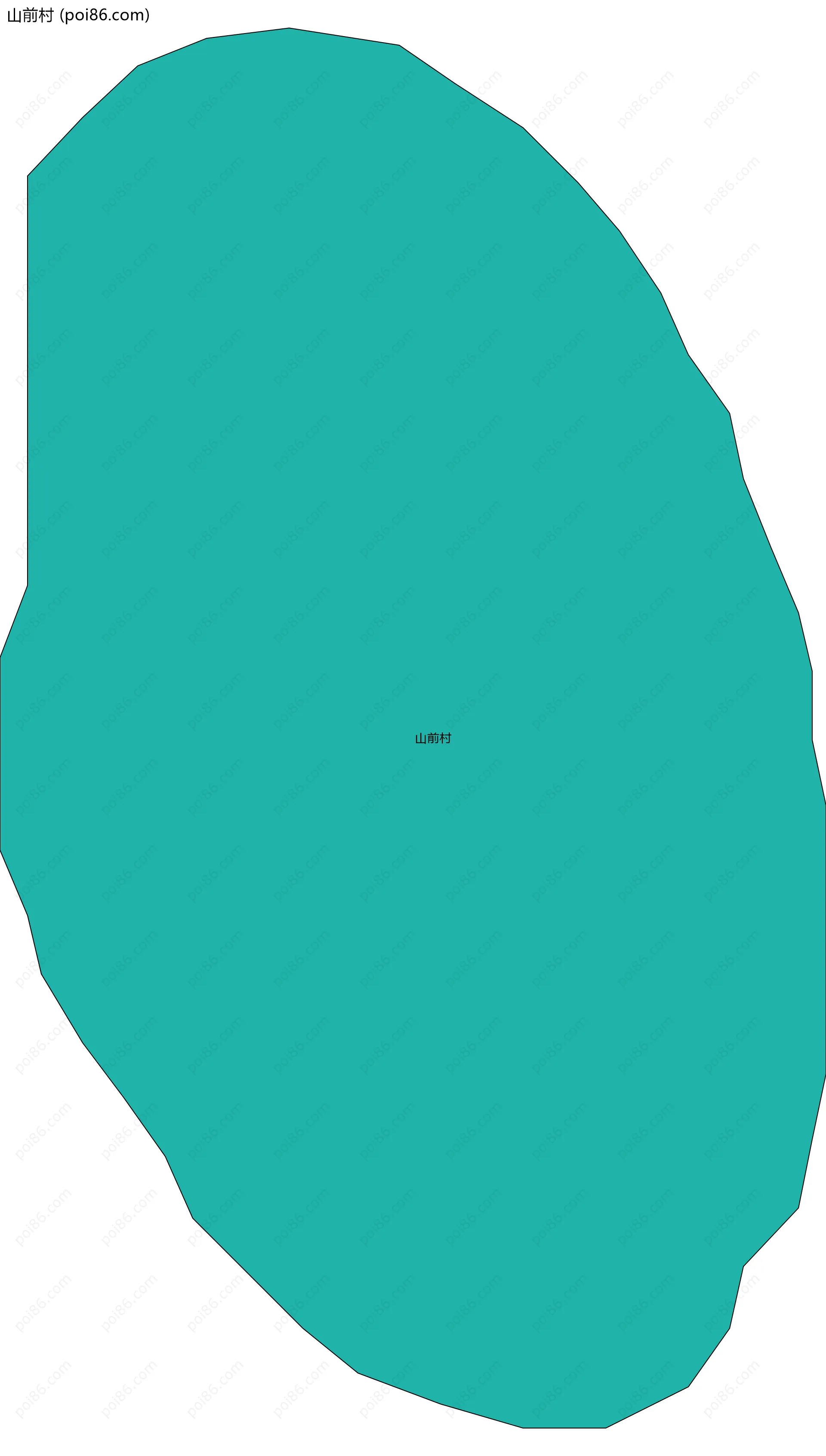 山前村边界地图