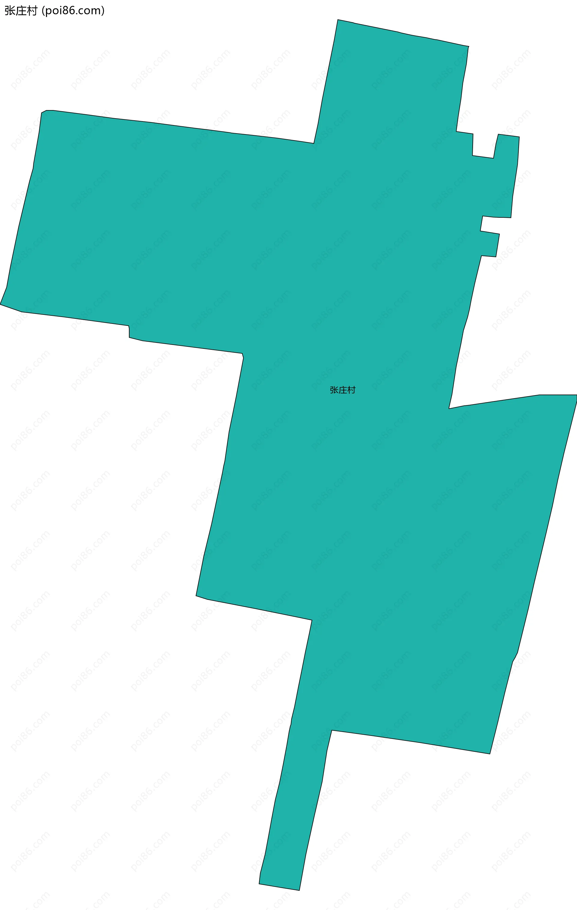 张庄村边界地图