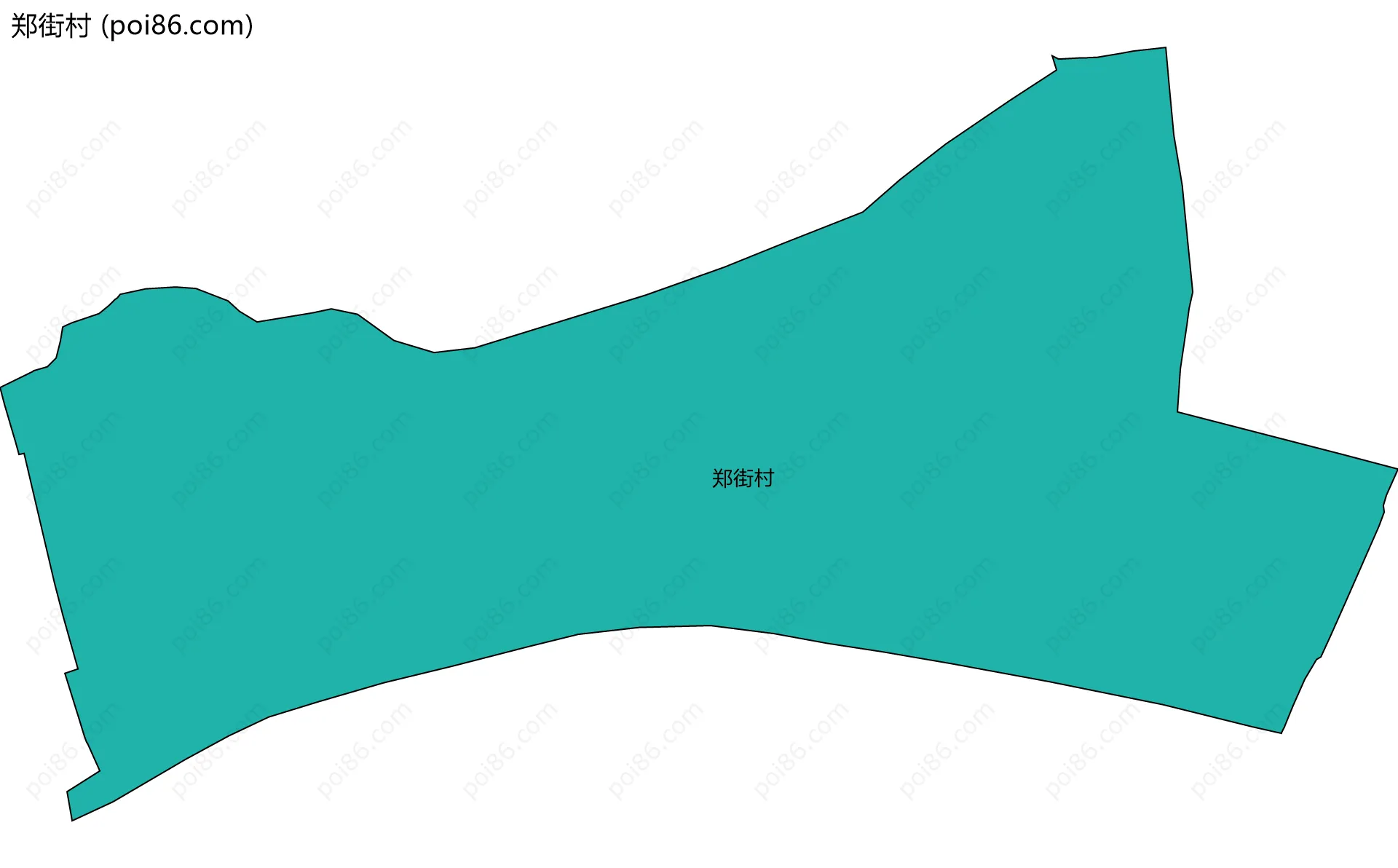 郑街村边界地图