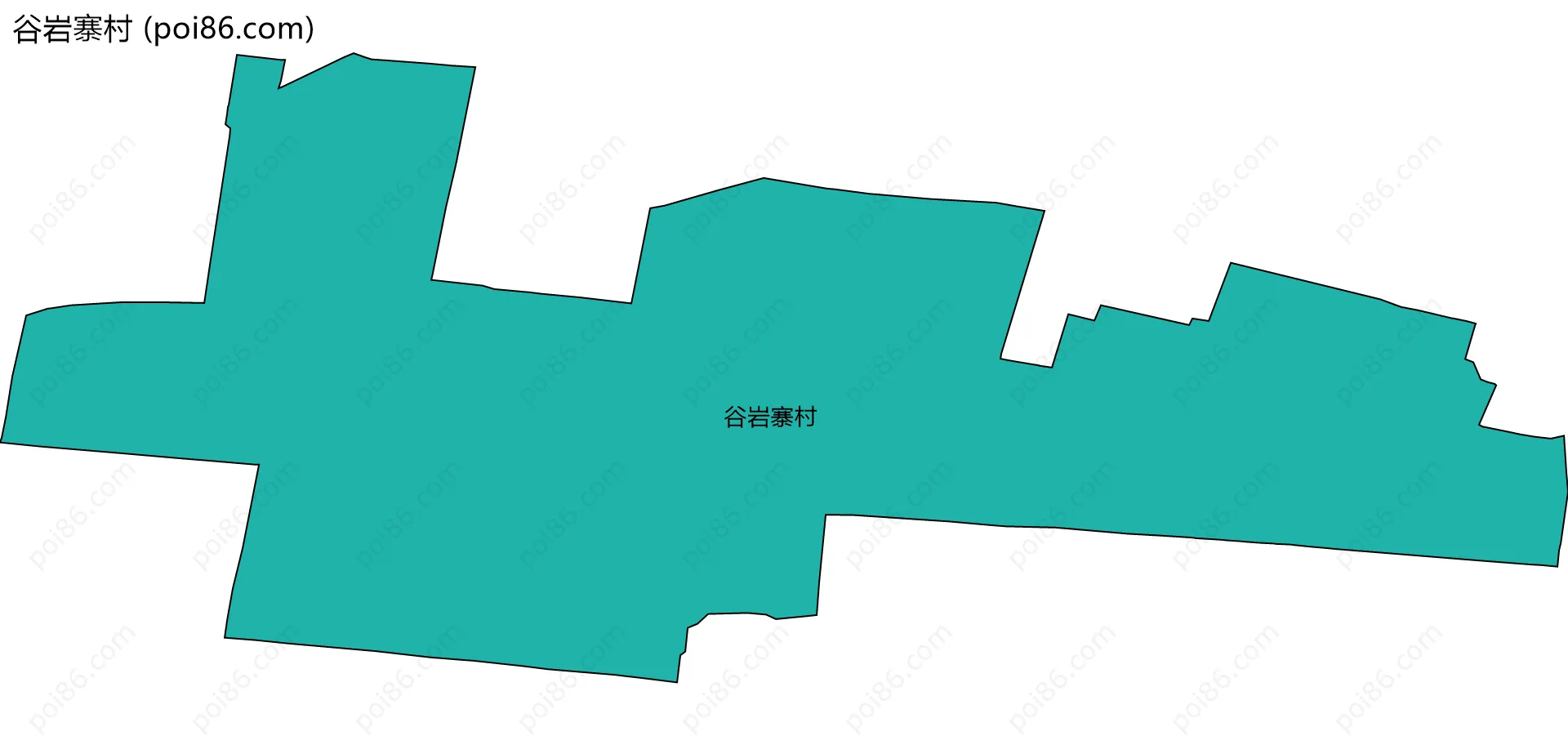 谷岩寨村边界地图